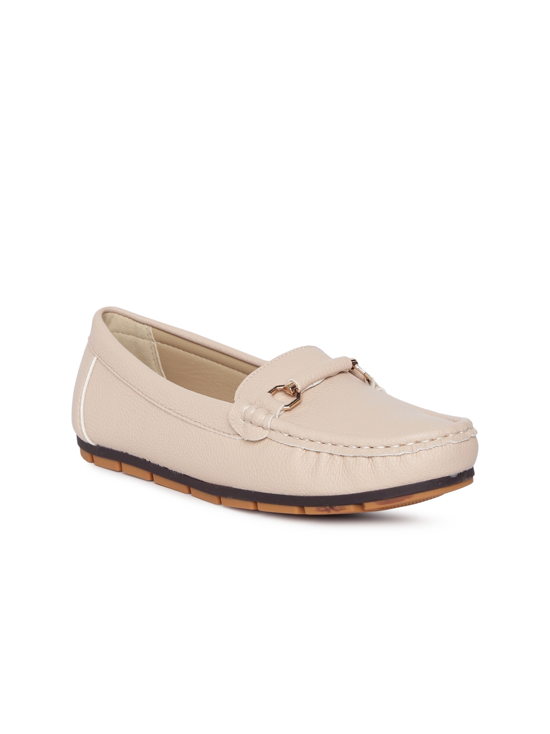 Buy CERIZ Women Beige Loafers - Casual Shoes for Women 8791641 | Myntra