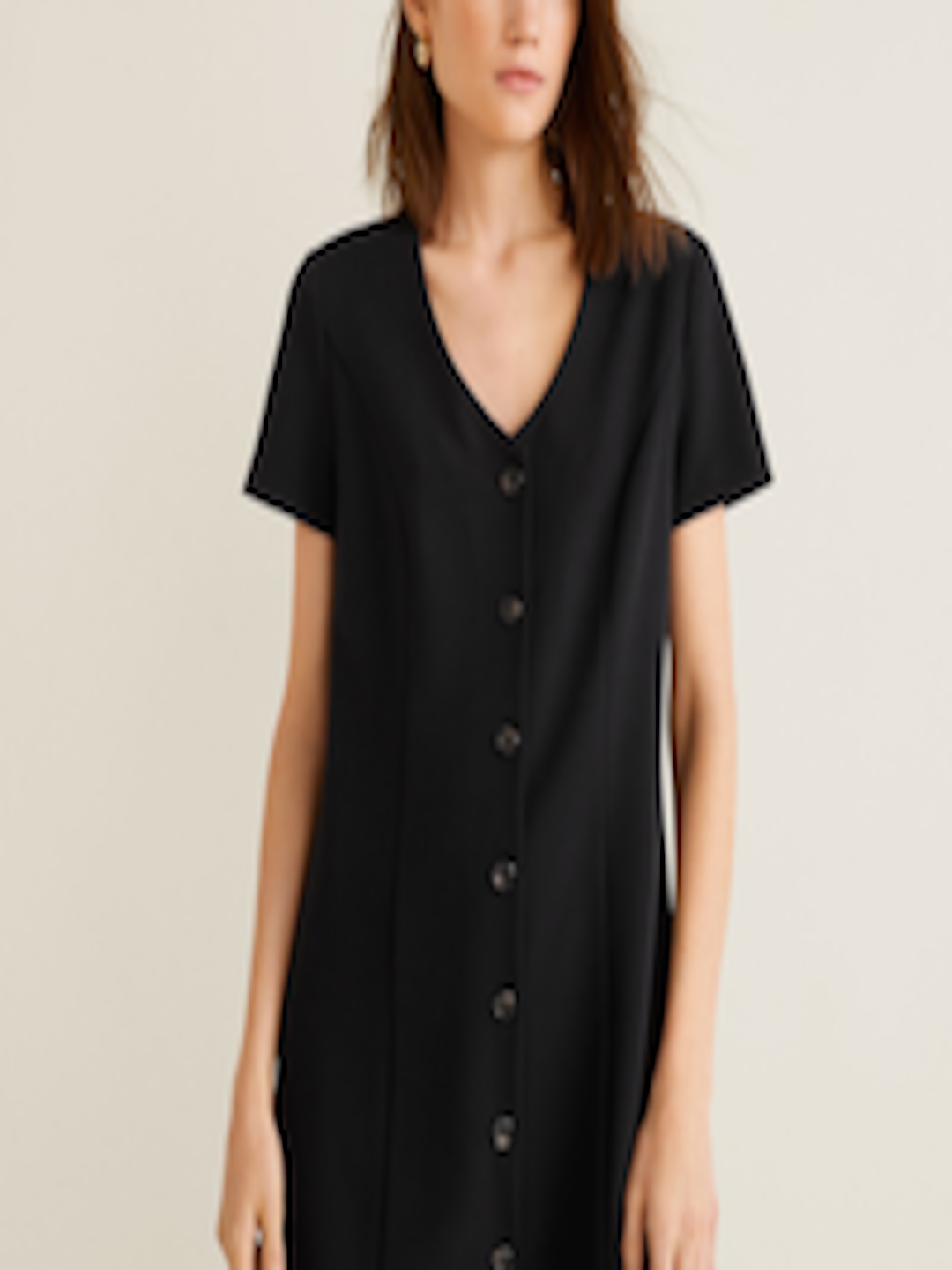 Buy MANGO Women Black Solid A Line Dress - Dresses for Women 8798329 ...