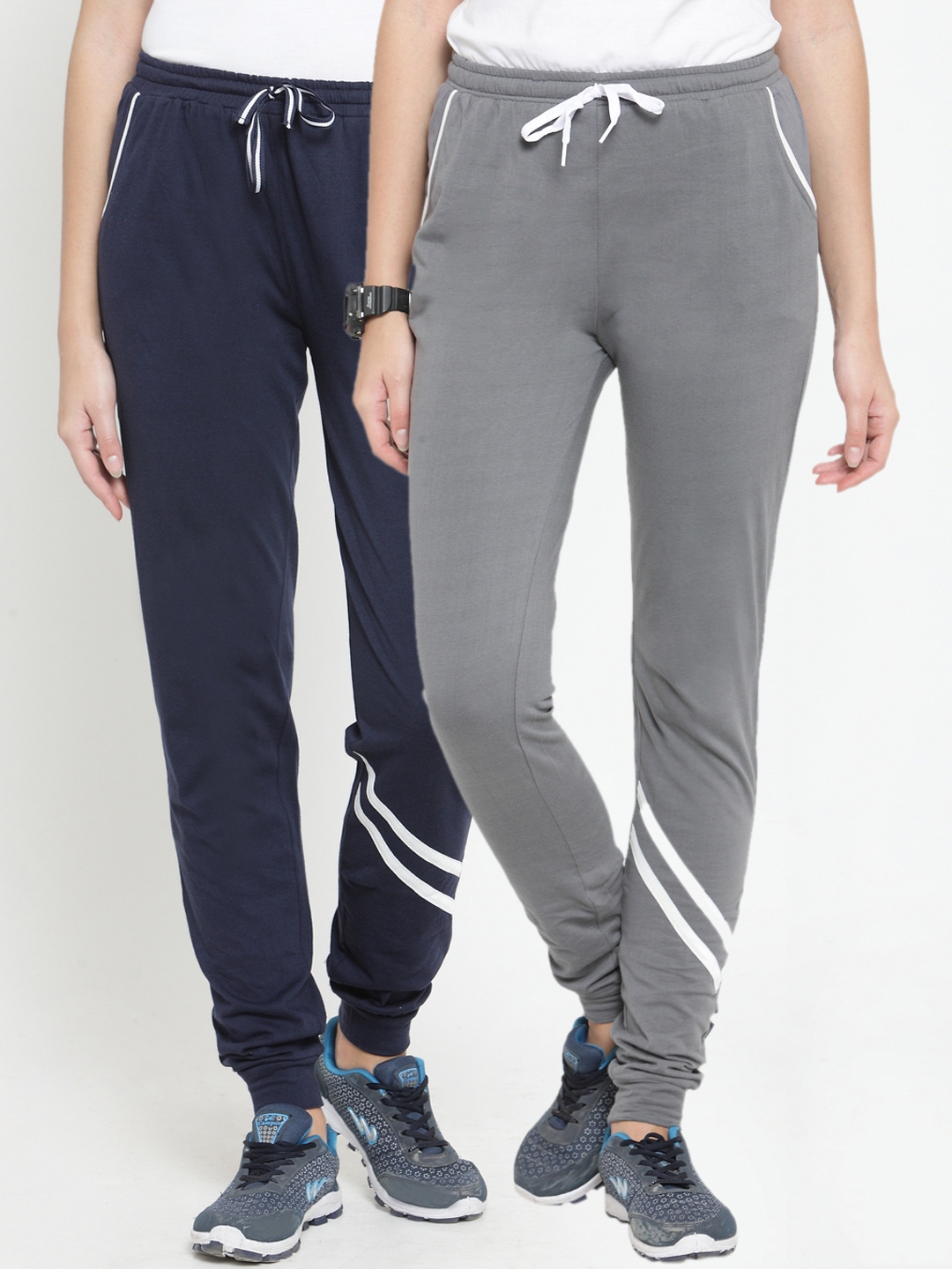 polyester track pants women's
