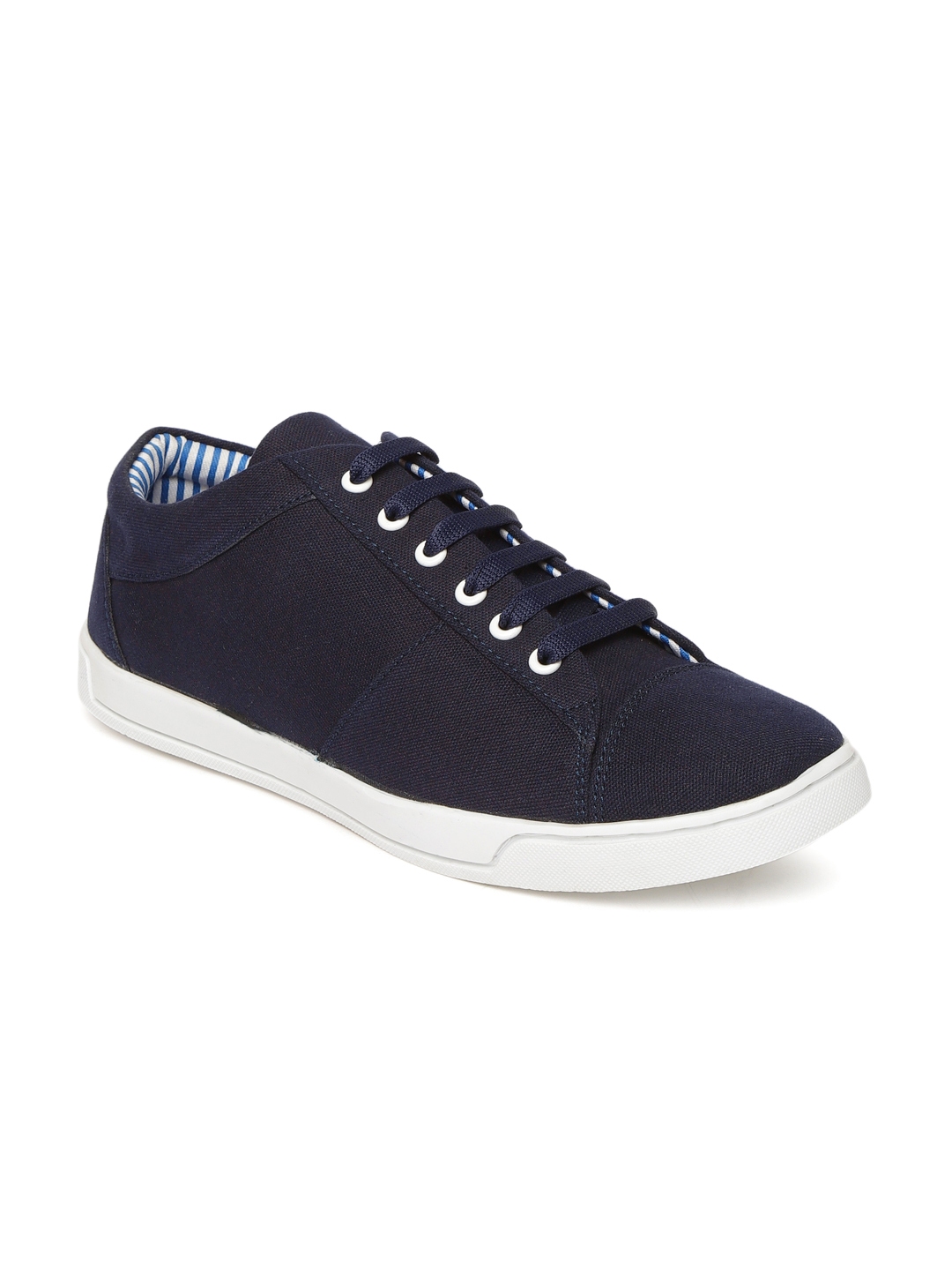 Buy People Men Navy Blue Solid Sneakers - Casual Shoes for Men 8800133 ...