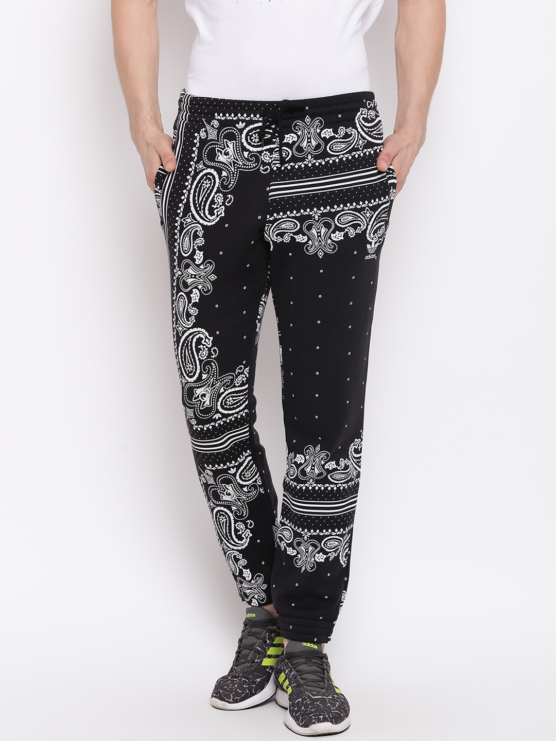 Buy ADIDAS Originals Men Black Bandana Printed Joggers Track Pants for Men 8808697 Myntra