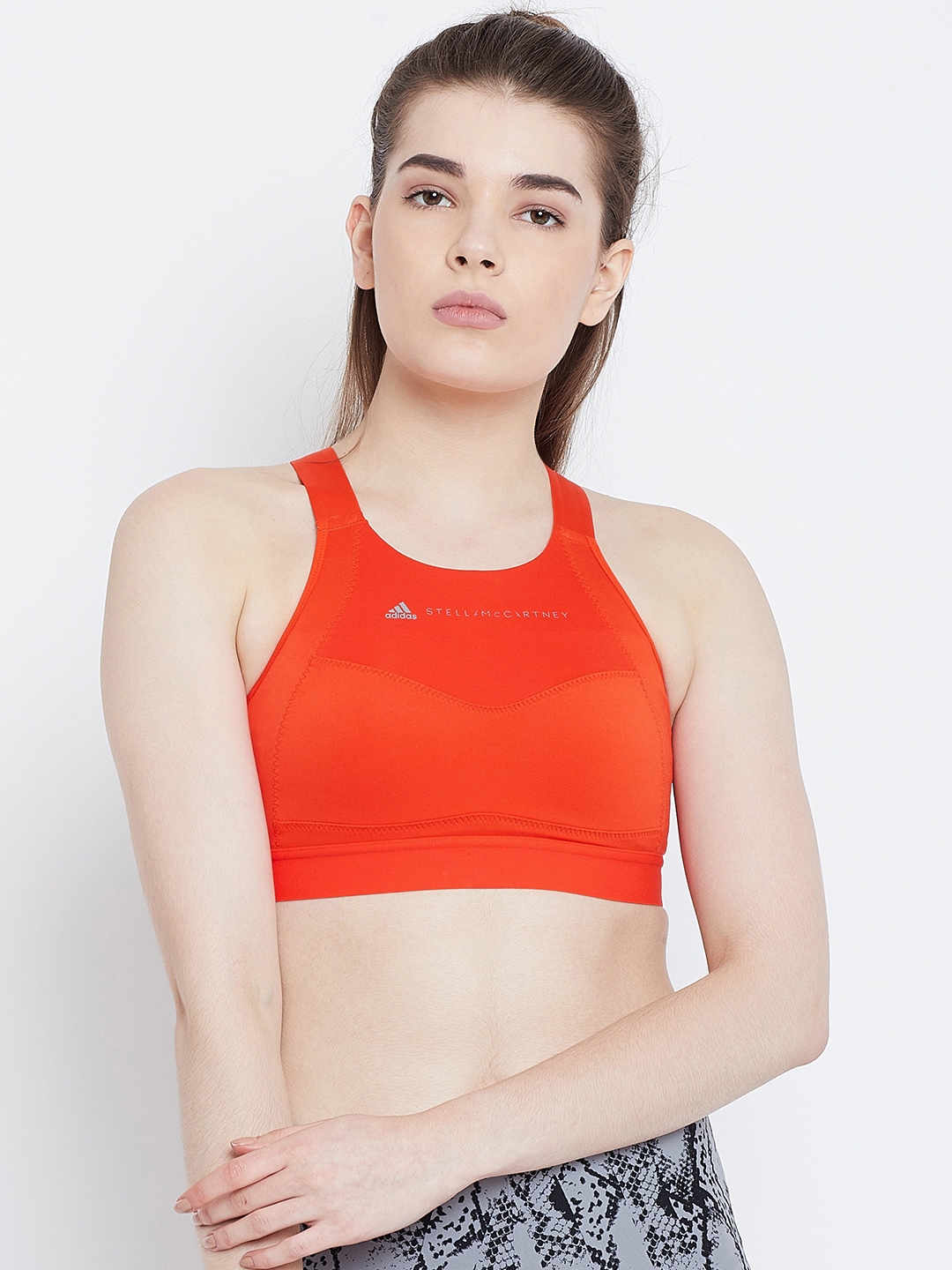 Buy Adidas Women Orange Solid P ESS Sports Bra - Bra for Women 8810539 | Myntra