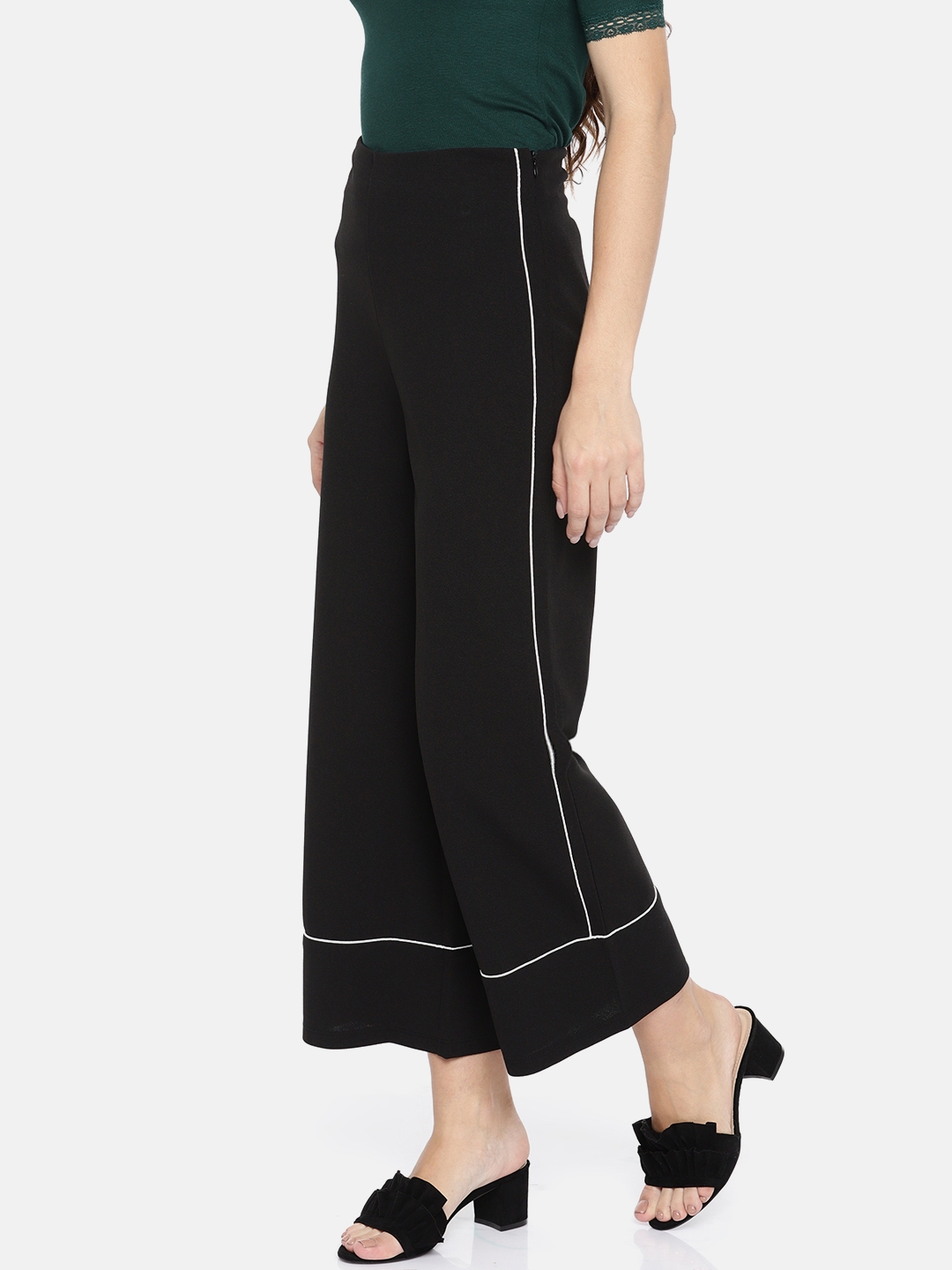 black parallel pants