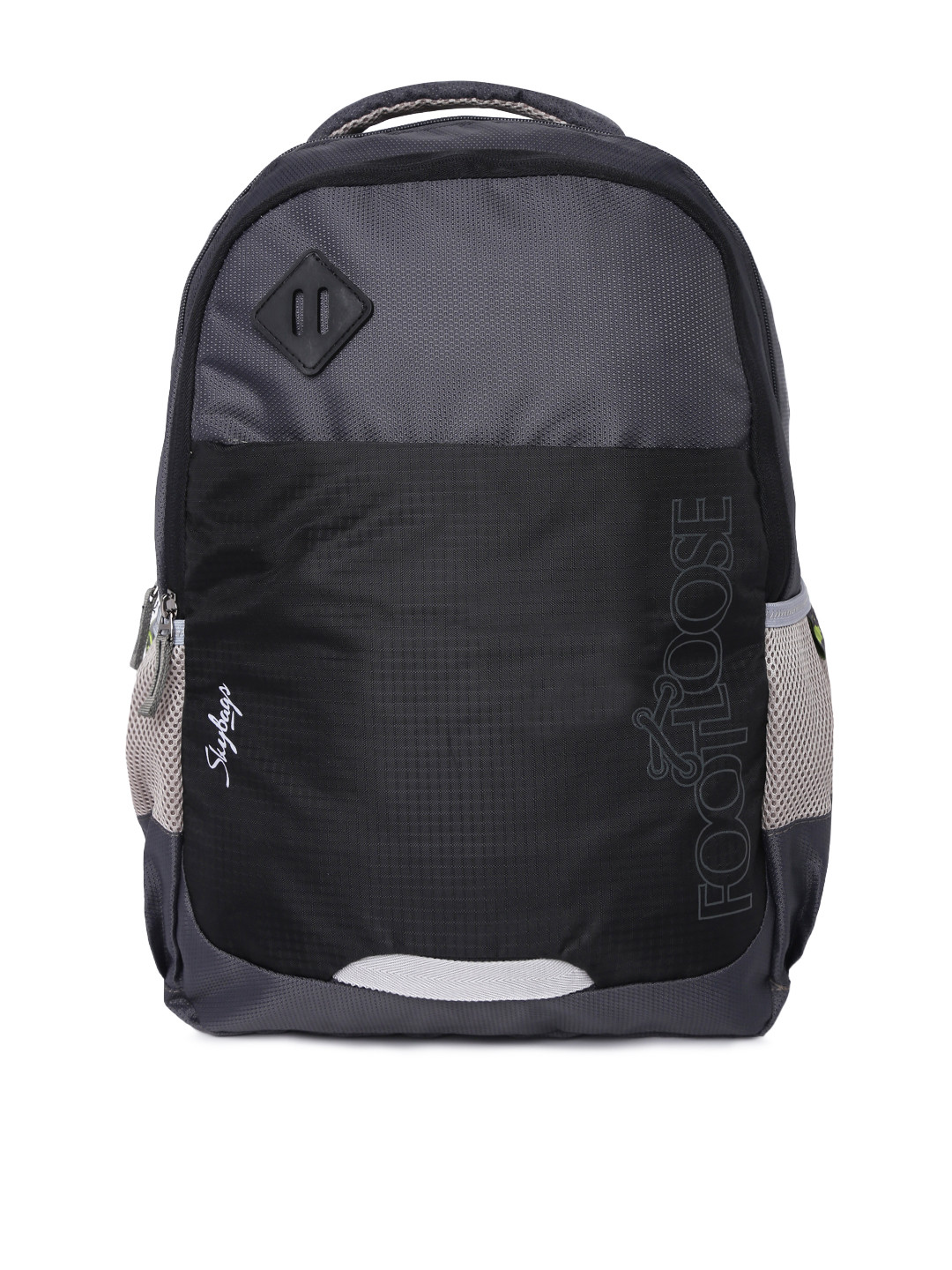 Buy Skybags Unisex Black & Grey Colourblocked Backpack Backpacks for