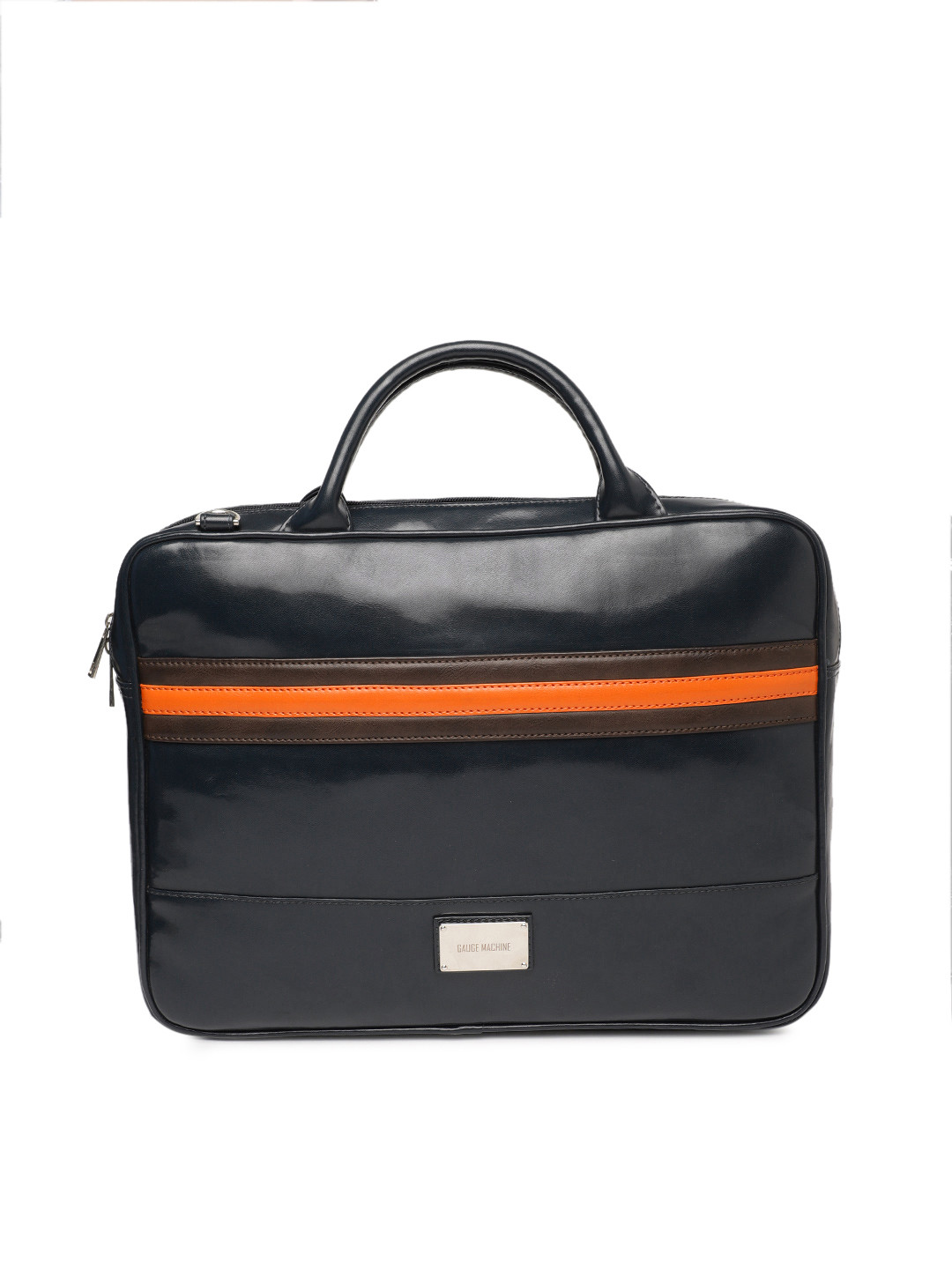 Buy Gauge Machine Unisex Navy Blue Solid Laptop Bag Laptop Bag for