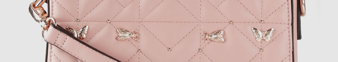 Buy Dune London Peach Coloured Embellished Satchel Bag - Handbags for ...