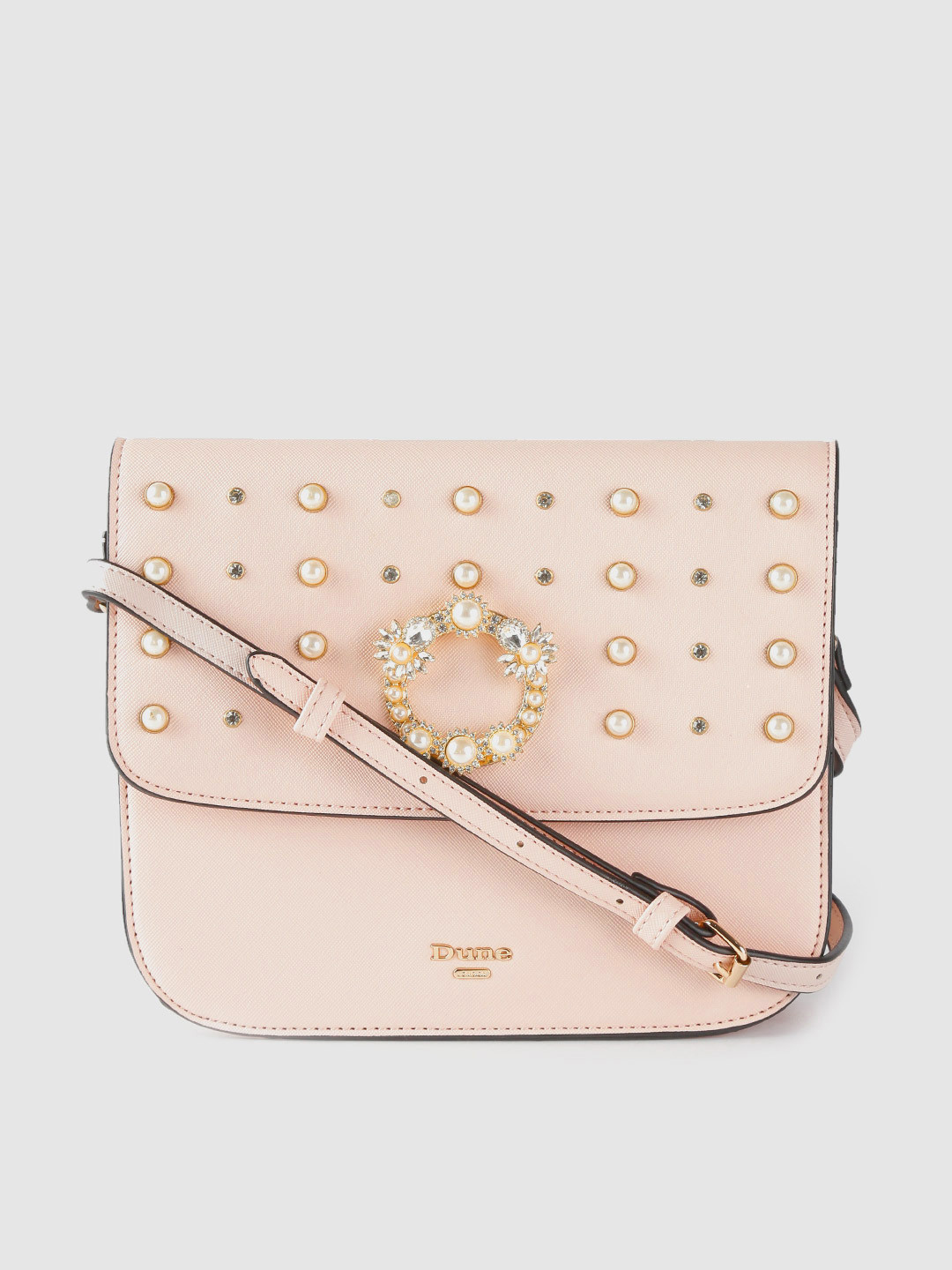 Buy Dune London Pink Embellished Sling Bag Handbags for Women 8823707