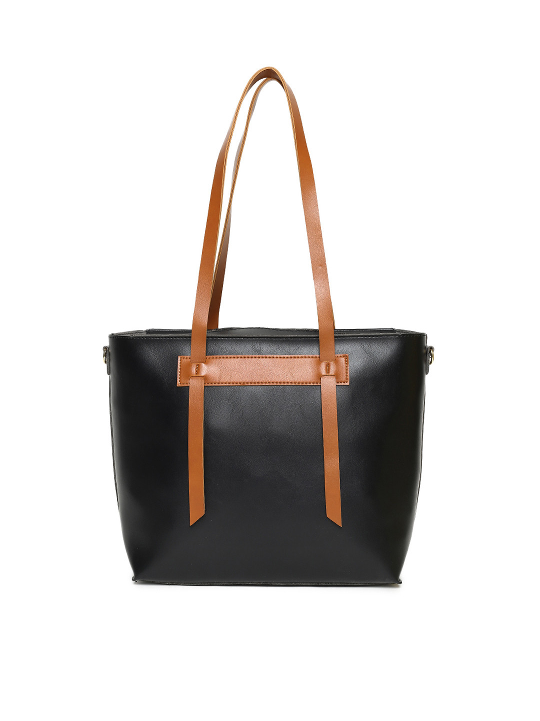 Buy People Black Solid Tote Bag Handbags for Women 8826091 Myntra