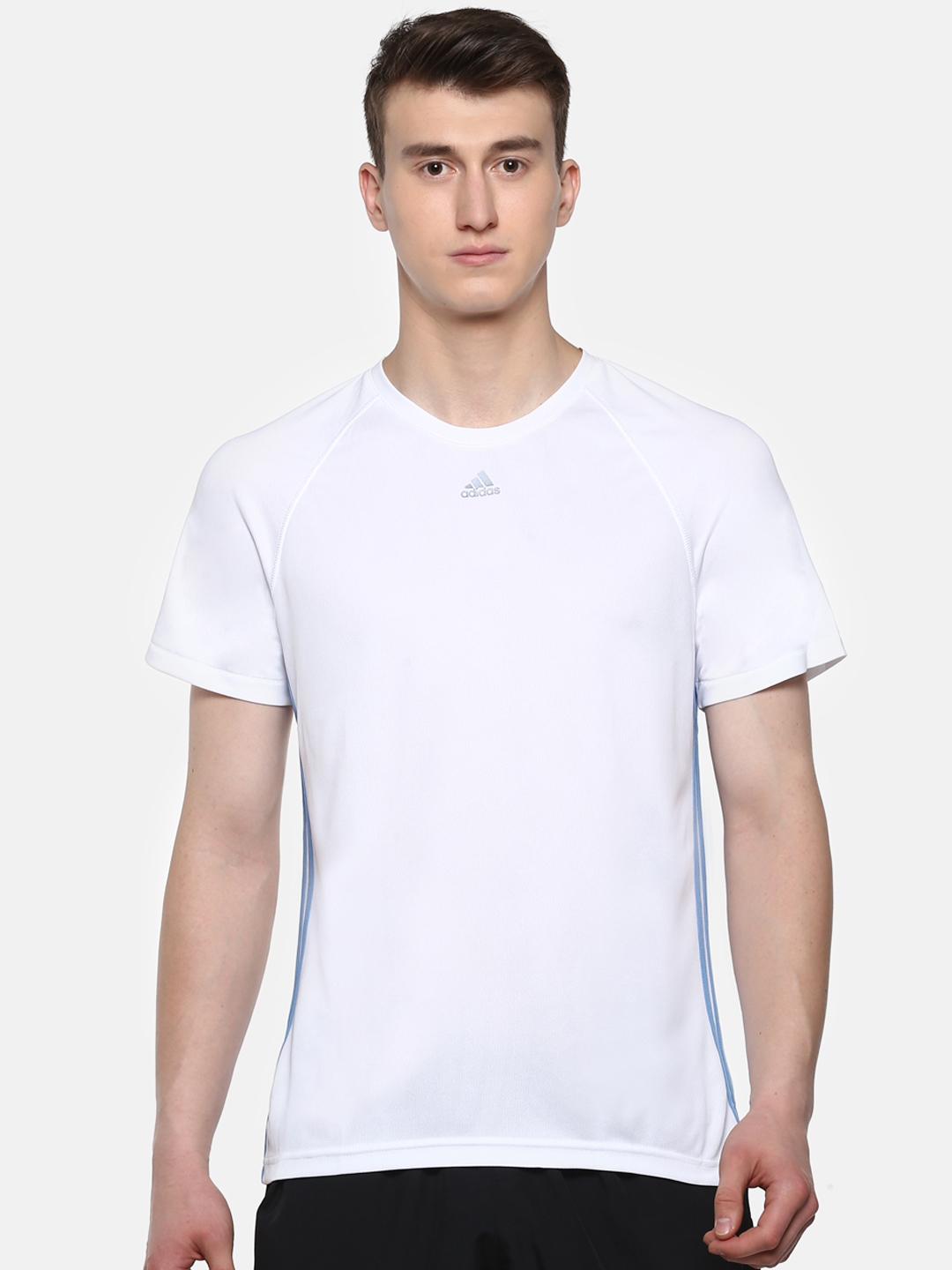 Buy ADIDAS Men White BASE 3S Training T Shirt - Tshirts for Men 8843141 ...