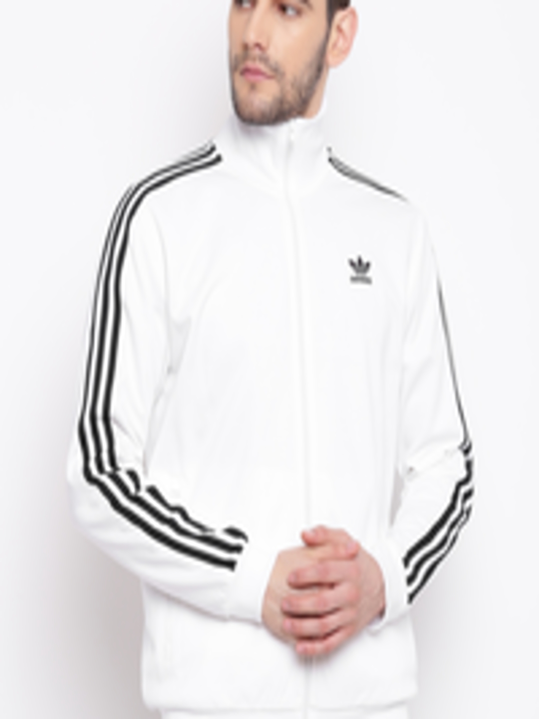 Buy ADIDAS Originals Men White BECKENBAUER TT Solid Track Sweatshirt ...