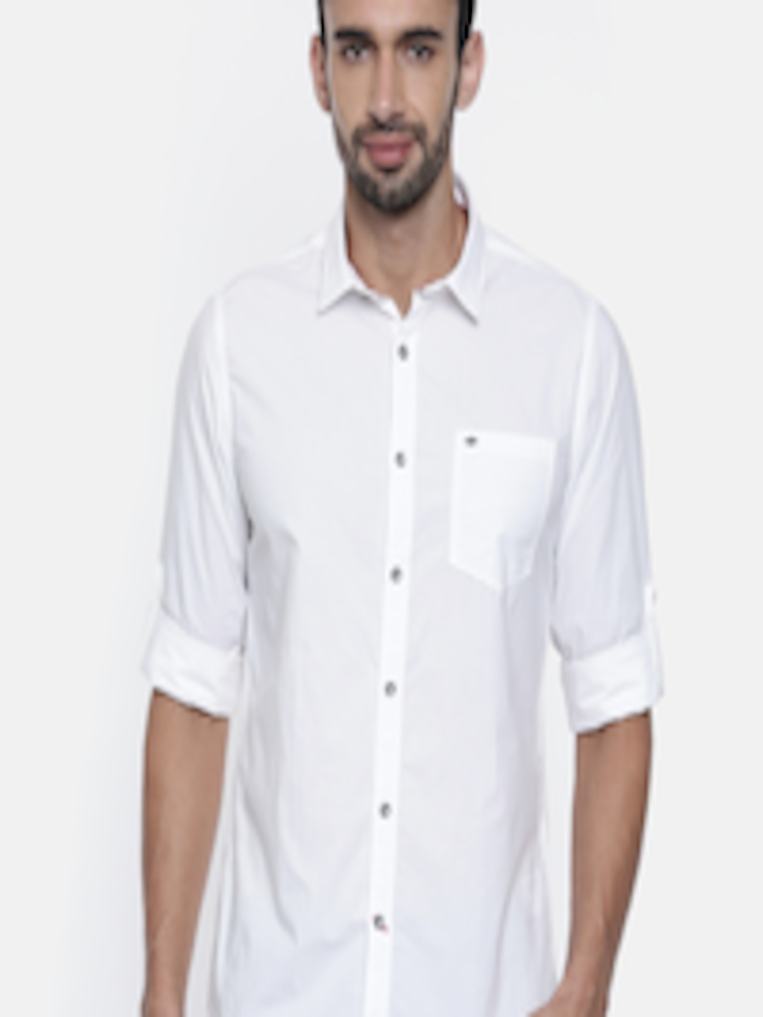 Buy Lee Cooper Men White Solid Casual Shirt - Shirts for Men 8858607 ...
