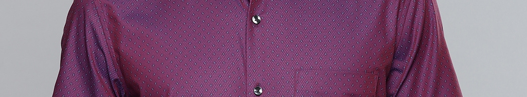 Buy Louis Philippe Men Purple Slim Fit Printed Formal Shirt - Shirts for Men 8884539 | Myntra