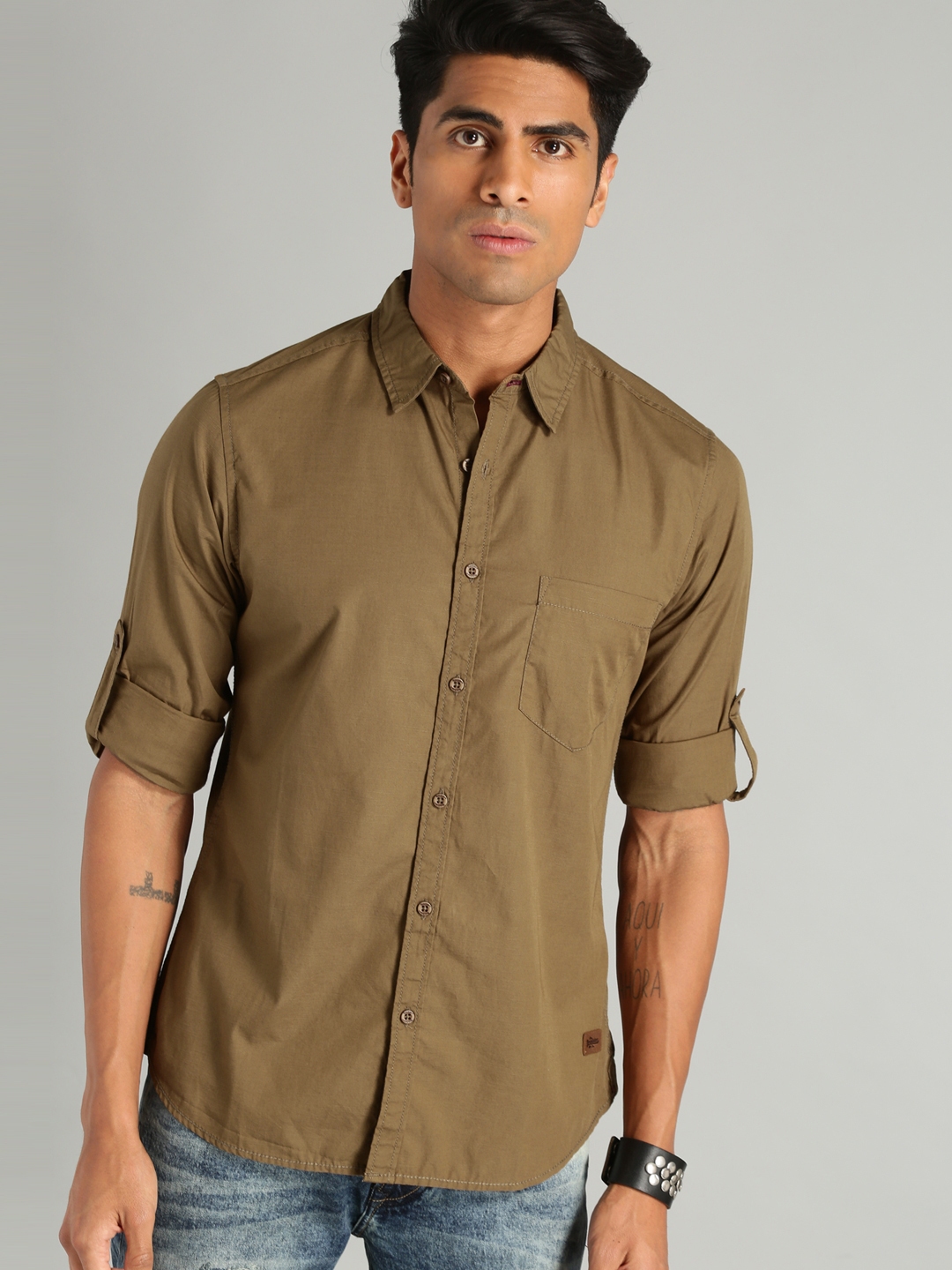 roadster khaki shirt