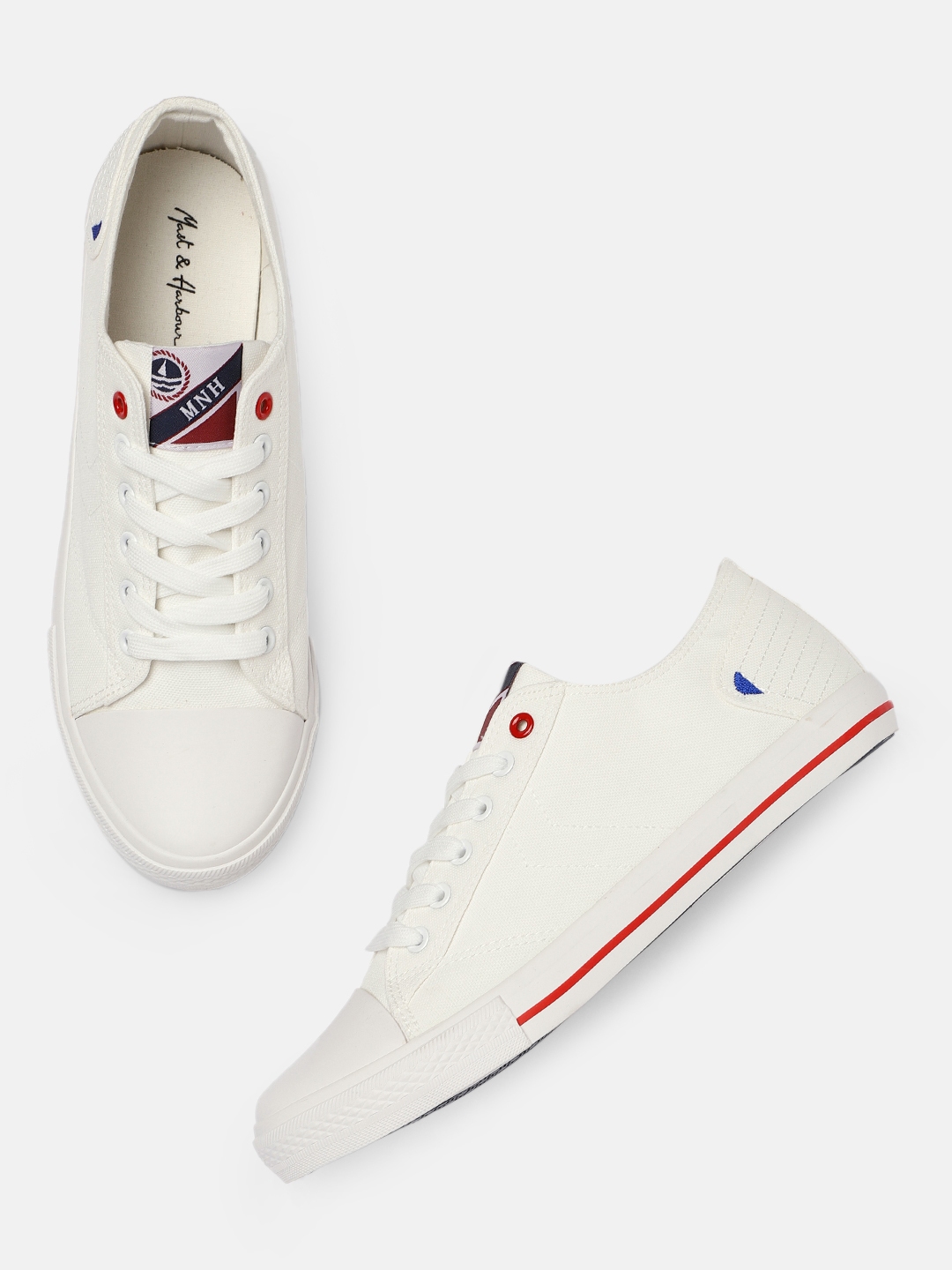 Mast & harbour hot sale men white sneakers