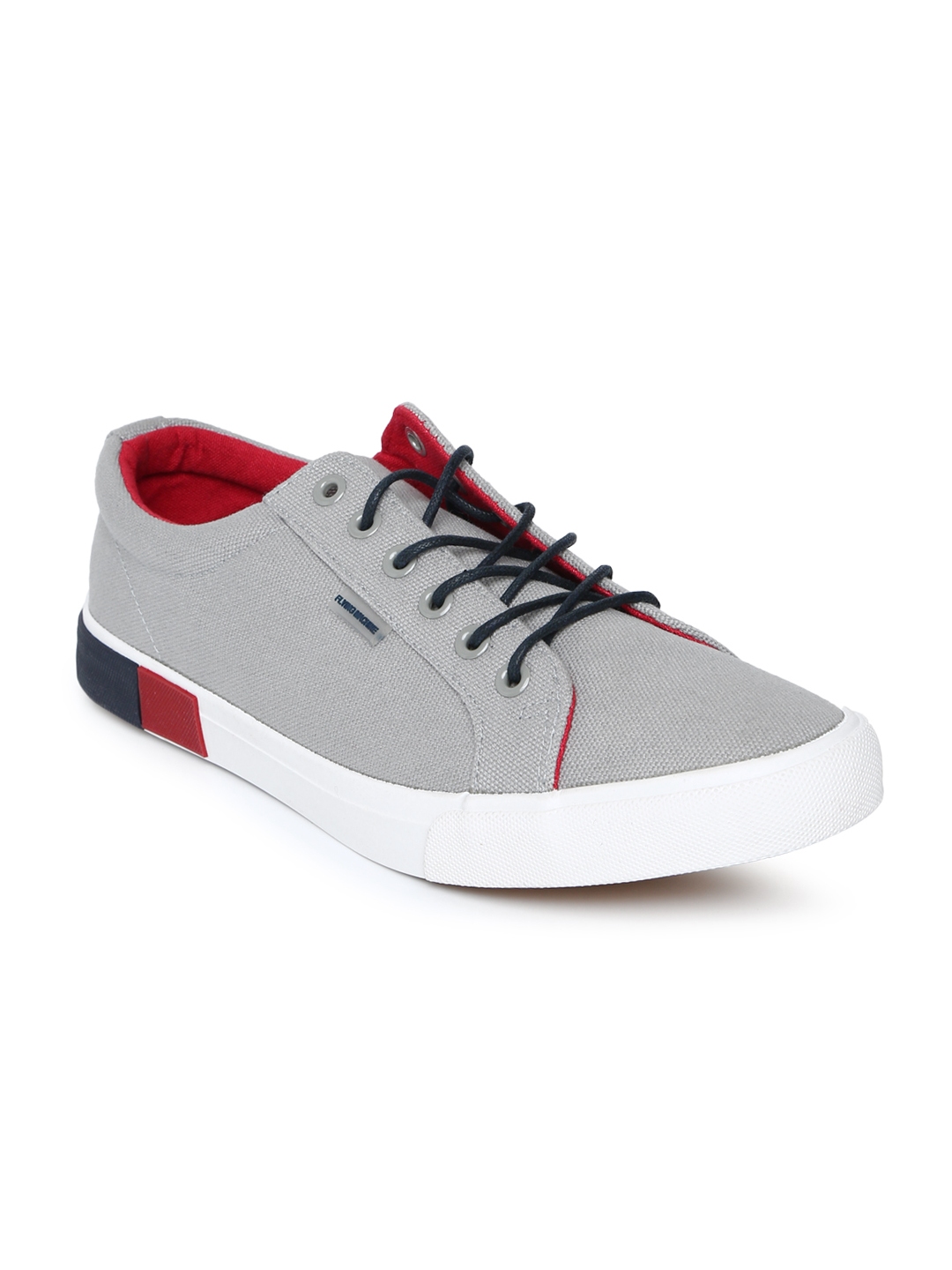 Buy Flying Machine Men Grey Solid Sneakers - Casual Shoes for Men ...