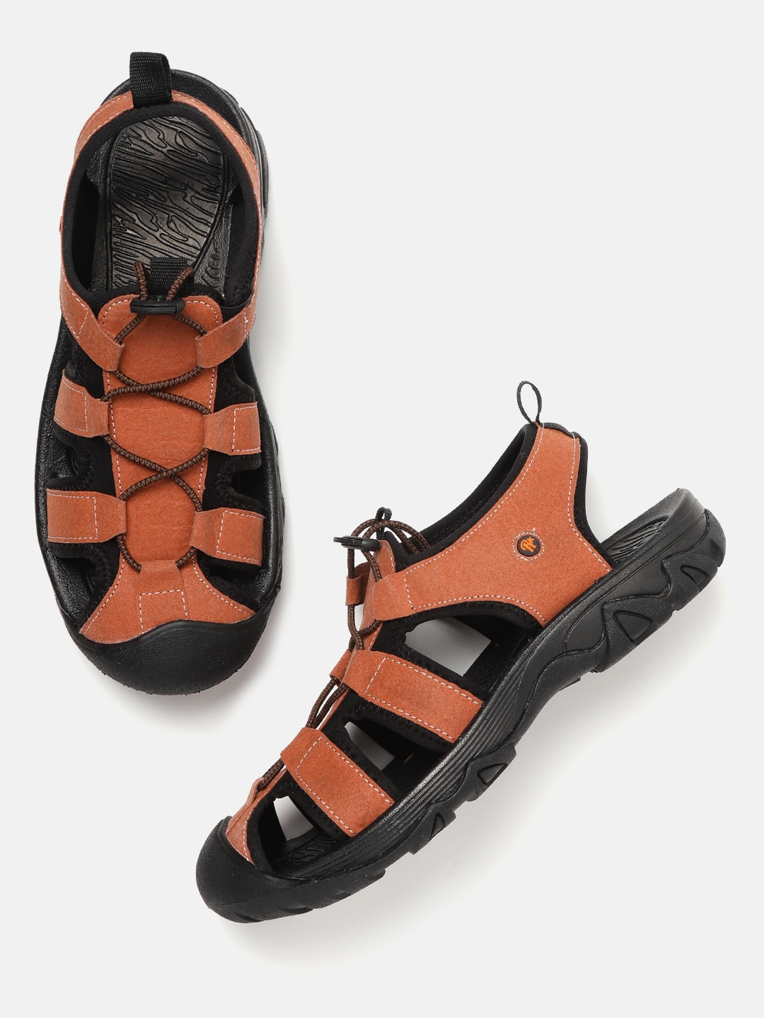 rust orange sandals