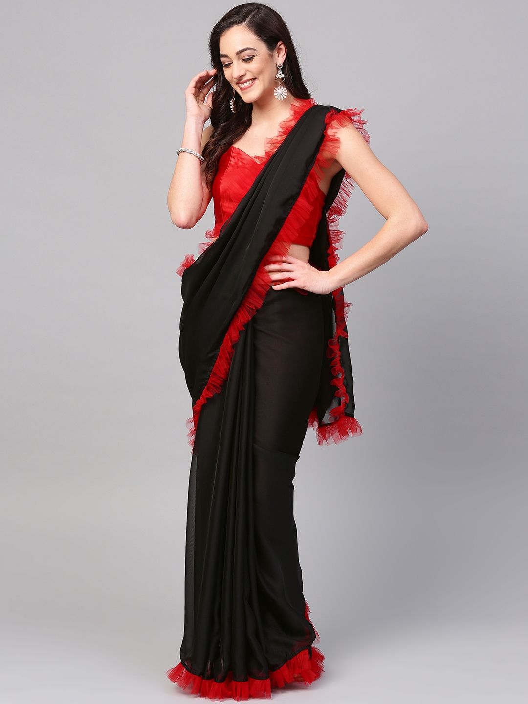 myntra half sarees