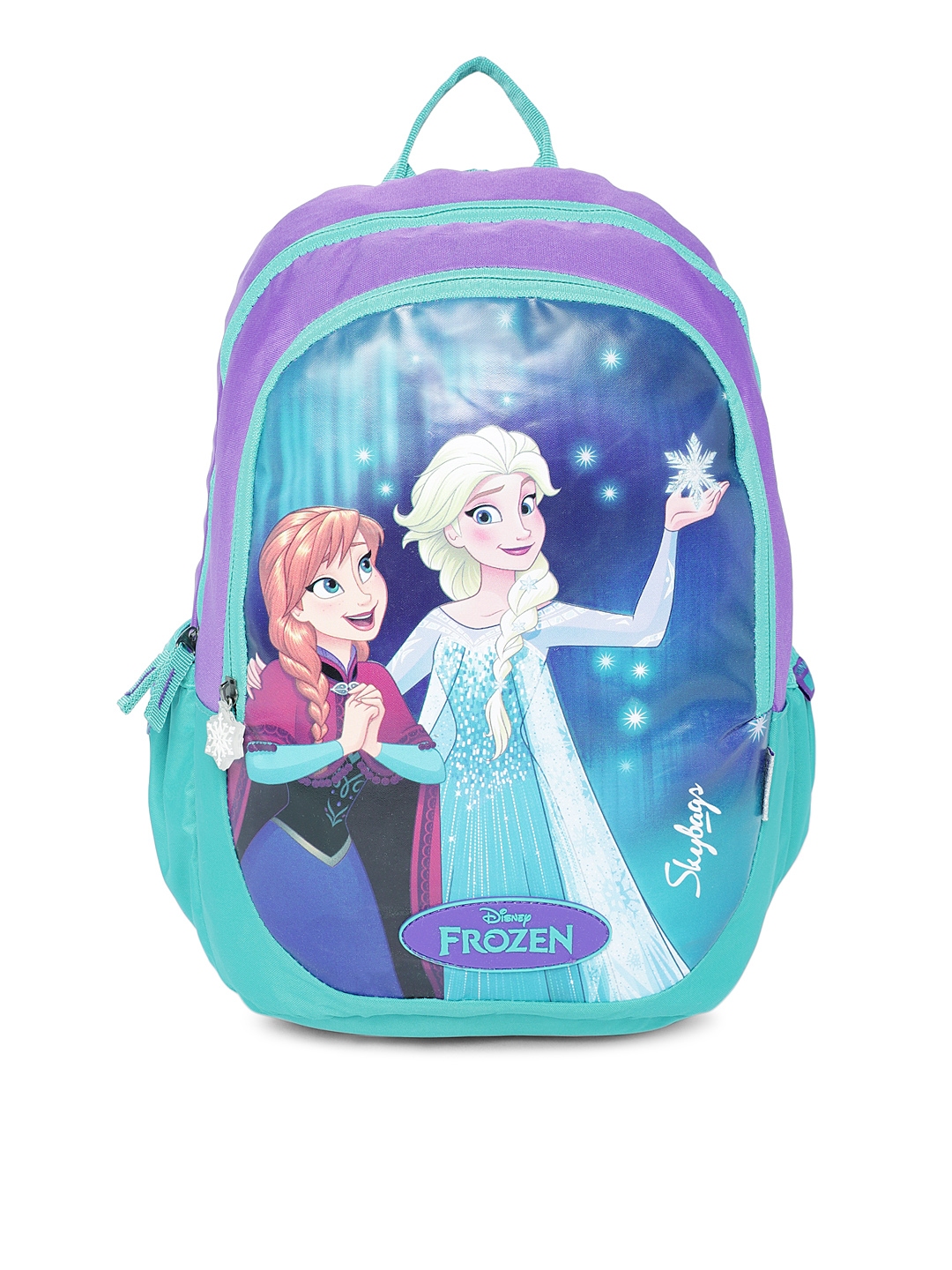 Buy Skybags Girls Blue & Pink Elsa & Anna (Frozen) Printed Backpack ...