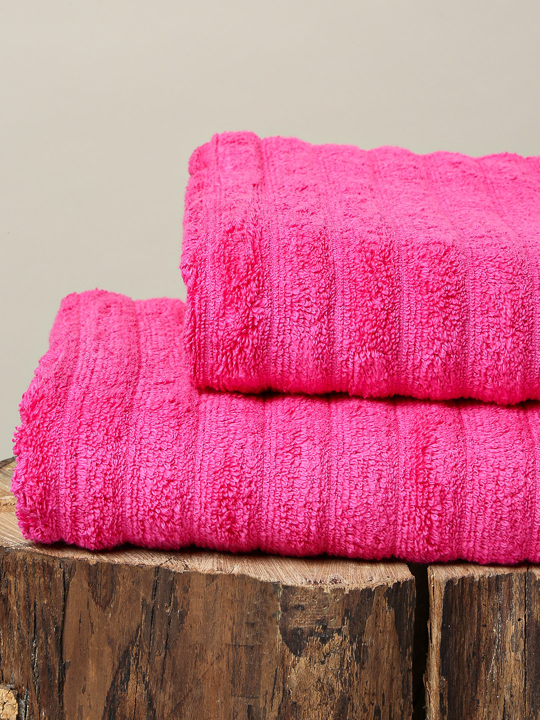 Buy Aura Fuchsia Pack Of 2 Solid Bath Towels Bath Towels for Unisex