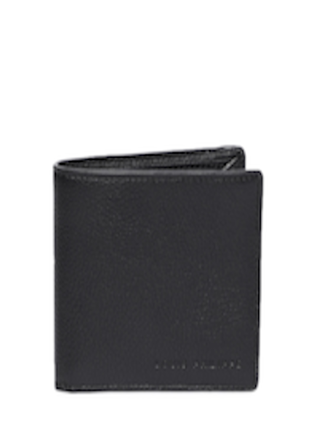 Buy Louis Philippe Men Black Solid Two Fold Leather Wallet - Wallets for Men 8967893 | Myntra