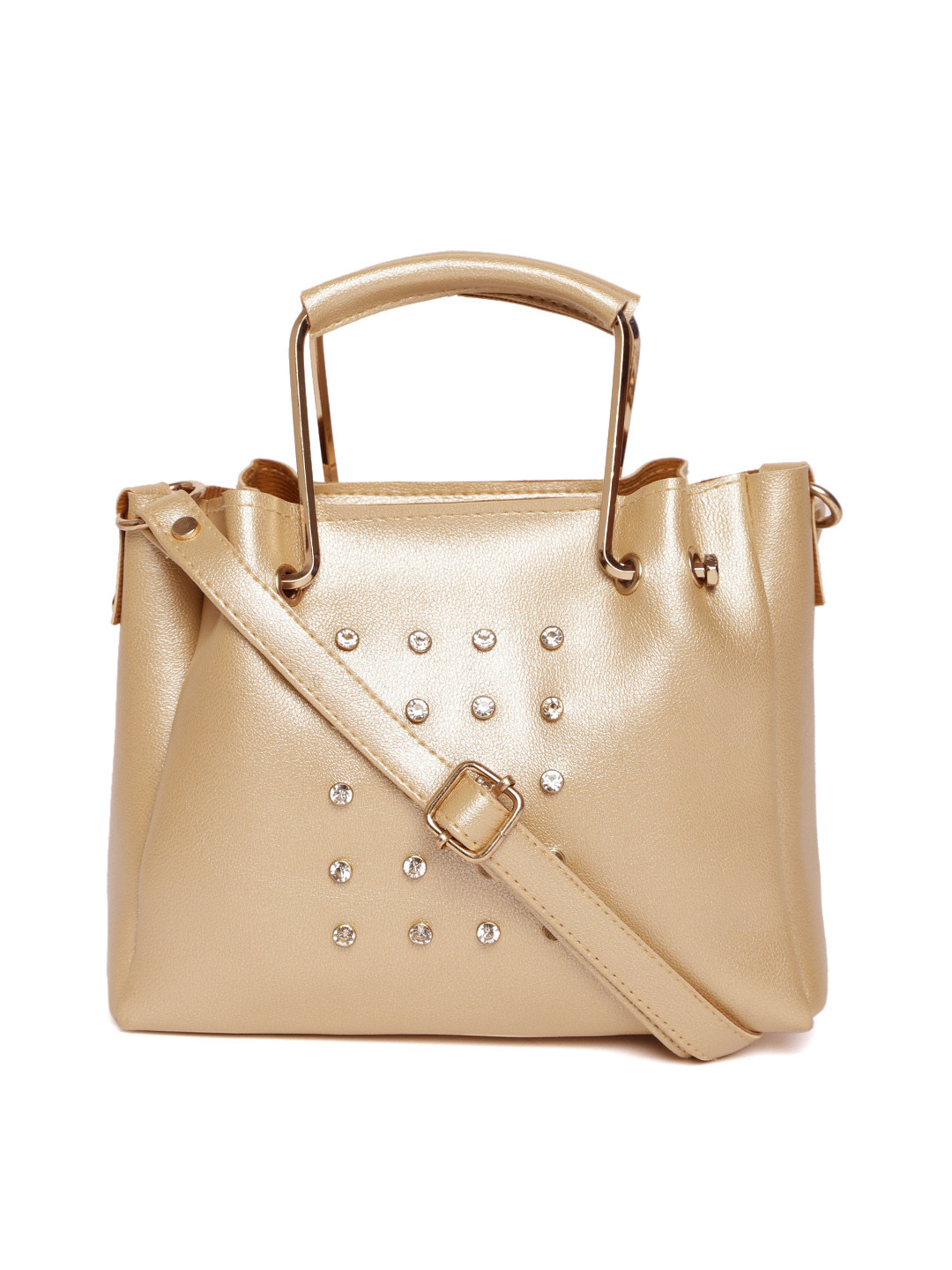 Buy Alessia74 Gold Toned Embellished Handheld Bag Handbags for Women