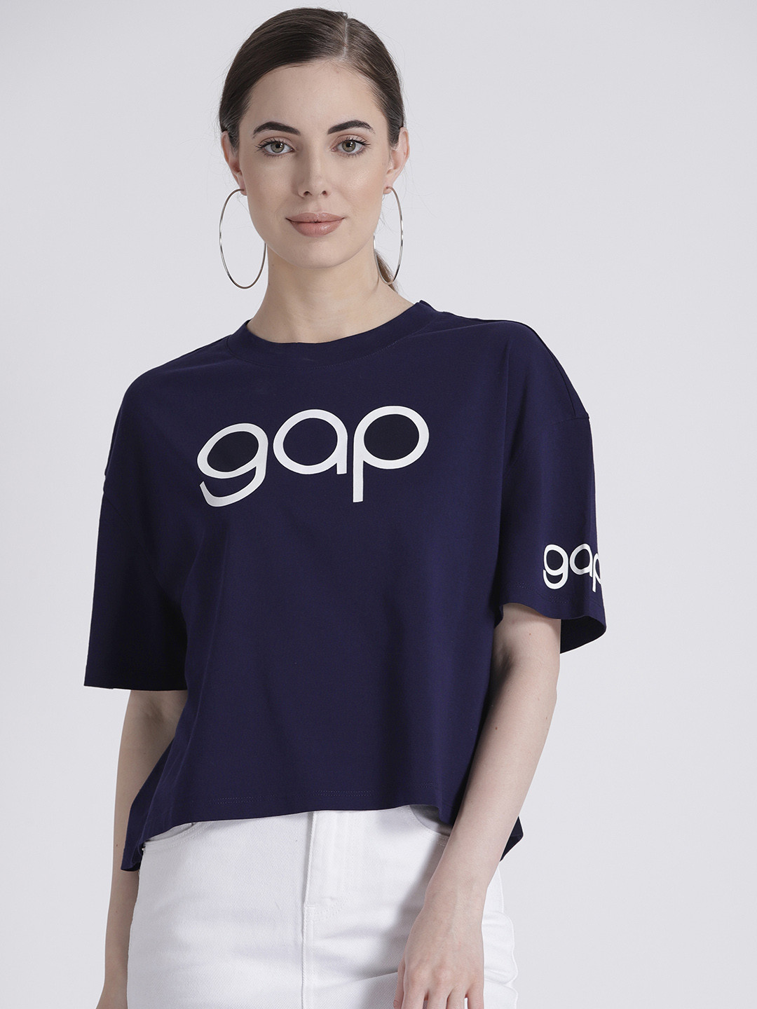 Buy GAP Women Logo Oversized Crewneck T Shirt Tshirts for Women