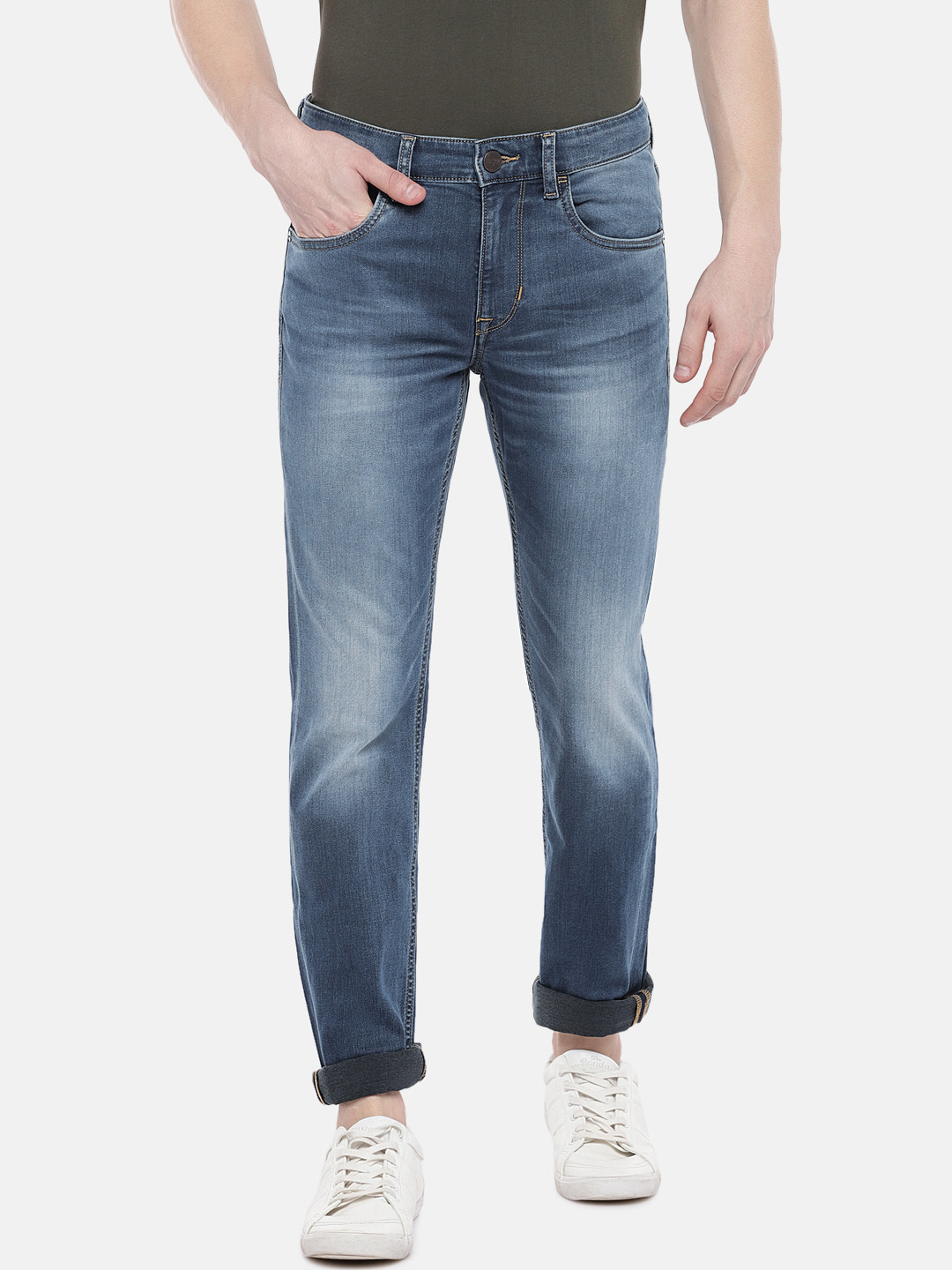 Buy U.S. Polo Assn. Denim Co. Men Blue Regallo Skinny Fit Mid Rise