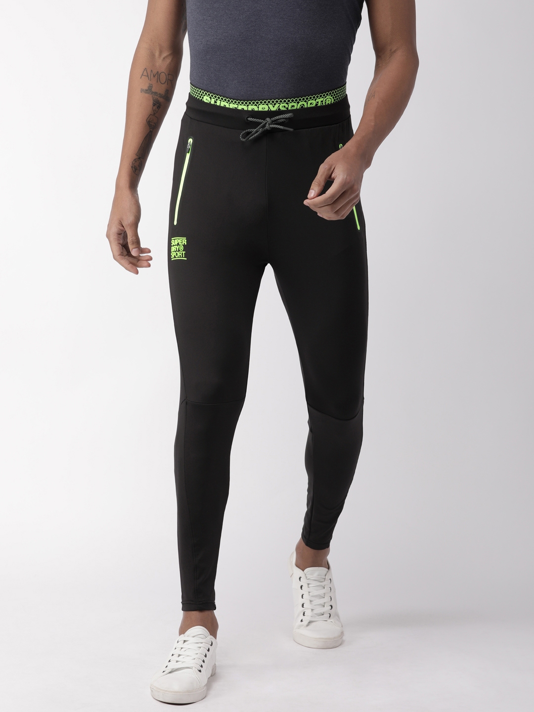 superdry black joggers