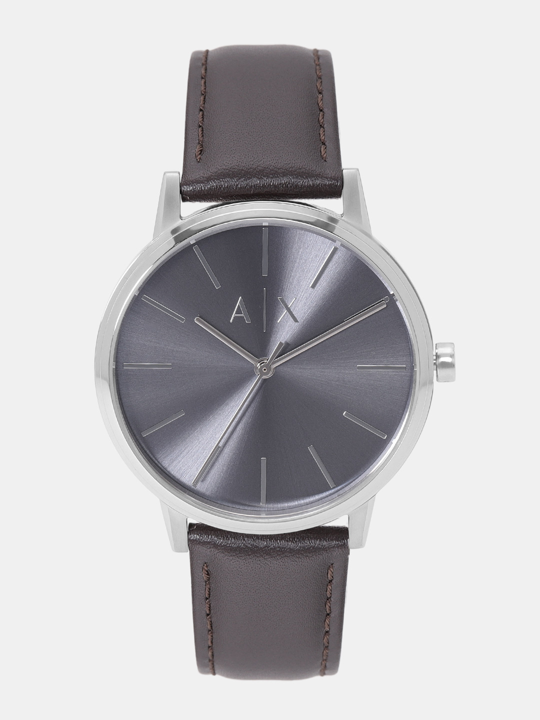 armani exchange gunmetal watch
