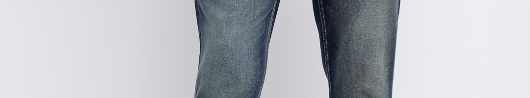 Buy LOCOMOTIVE Men Blue Slim Fit Mid Rise Clean Look Stretchable Jeans ...