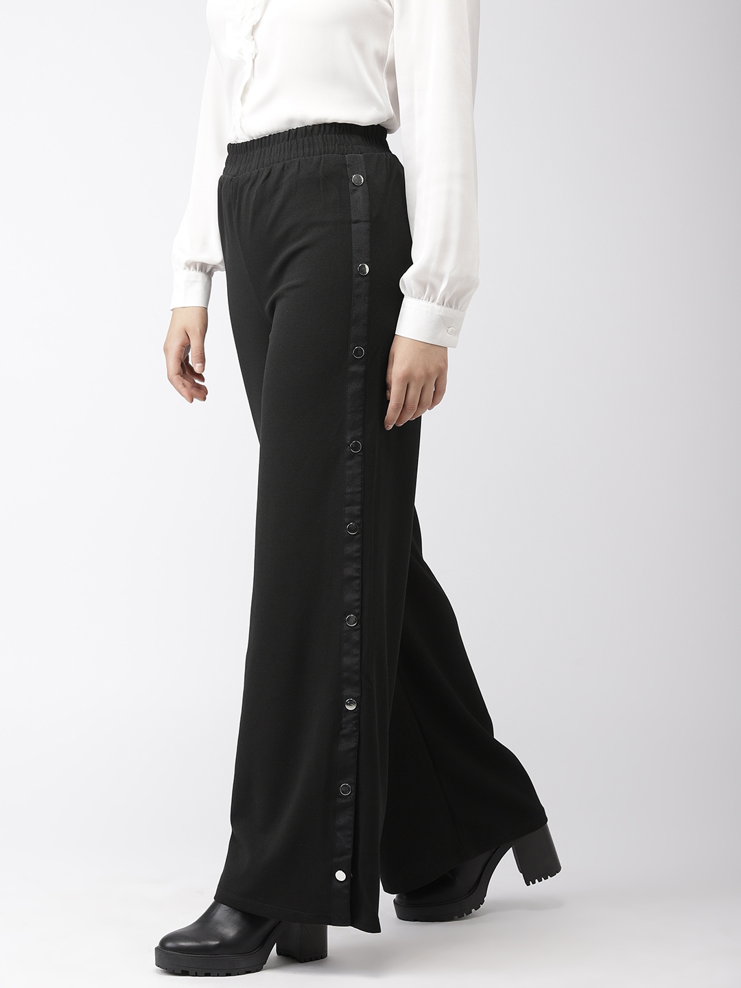 black parallel pants