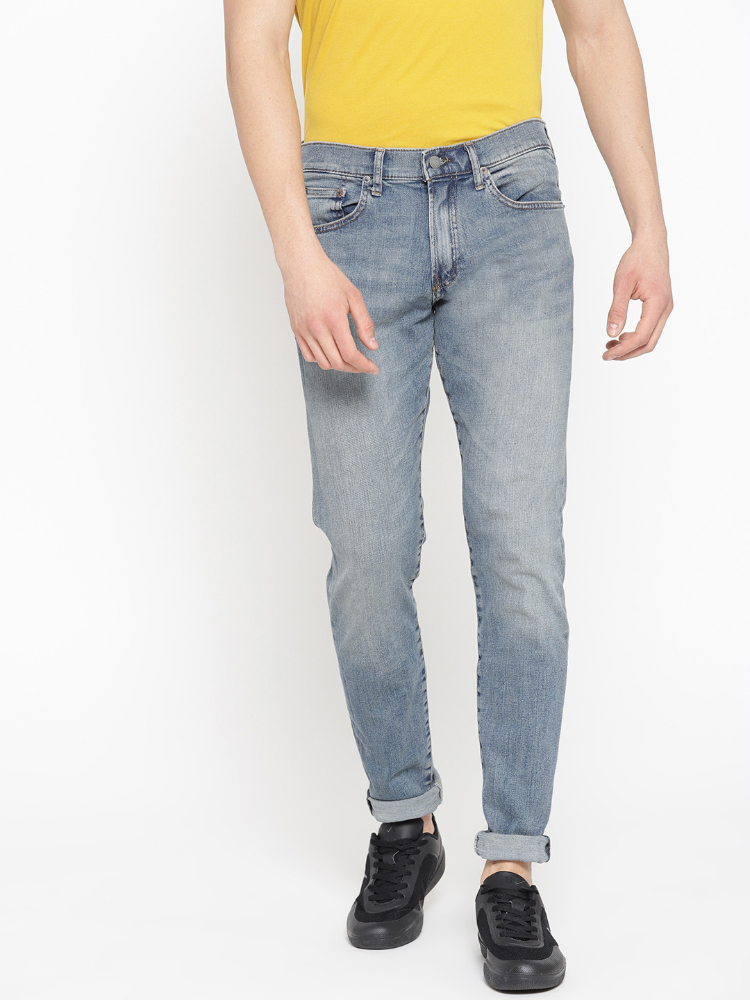 Buy Polo Ralph Lauren Men Blue Skinny Fit Mid Rise Clean Look