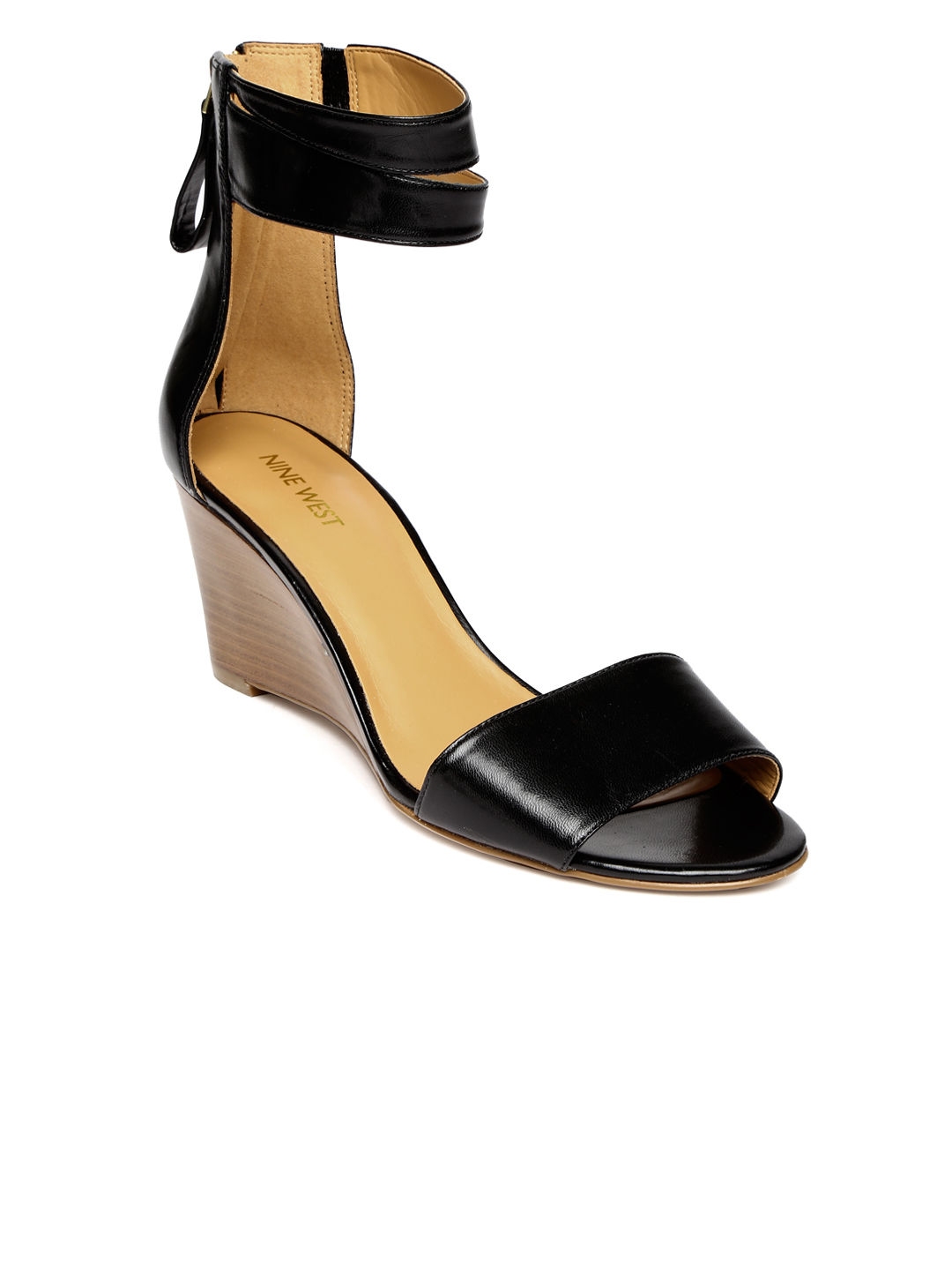 Buy Nine West Women Black Wedges Heels for Women 906558 Myntra