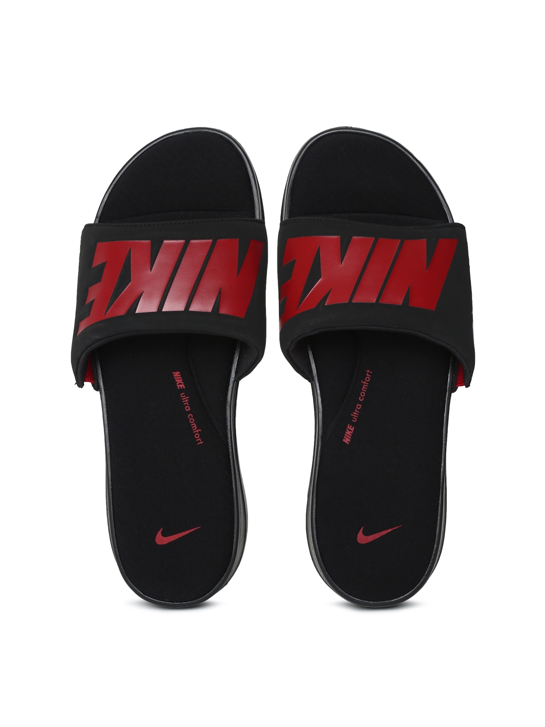 Buy Nike Men Black Red Ultra Comfort 3 Printed Sliders Flip