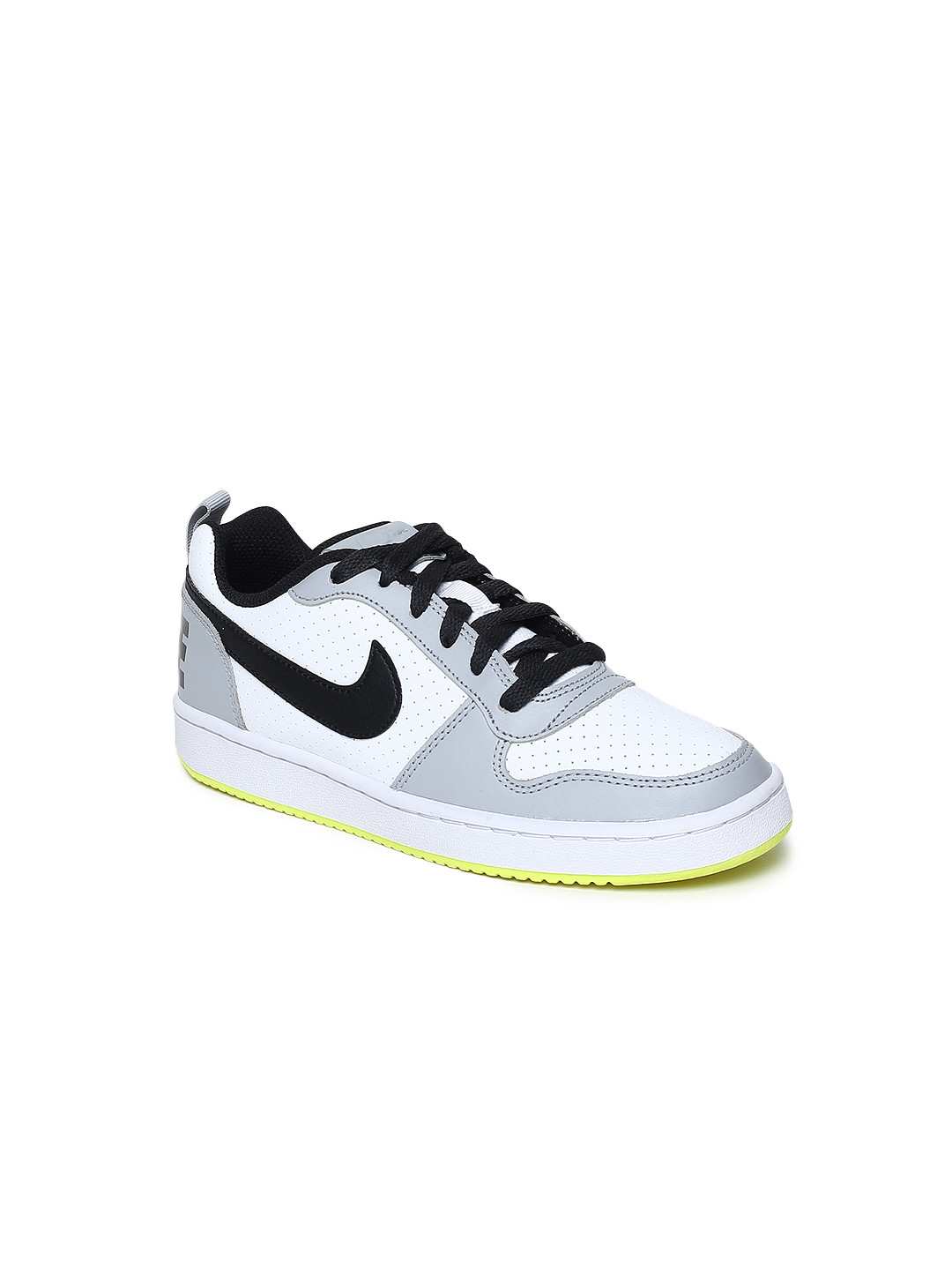 Buy Nike Boys White & Grey COURT BOROUGH LOW Sneakers - Casual Shoes 