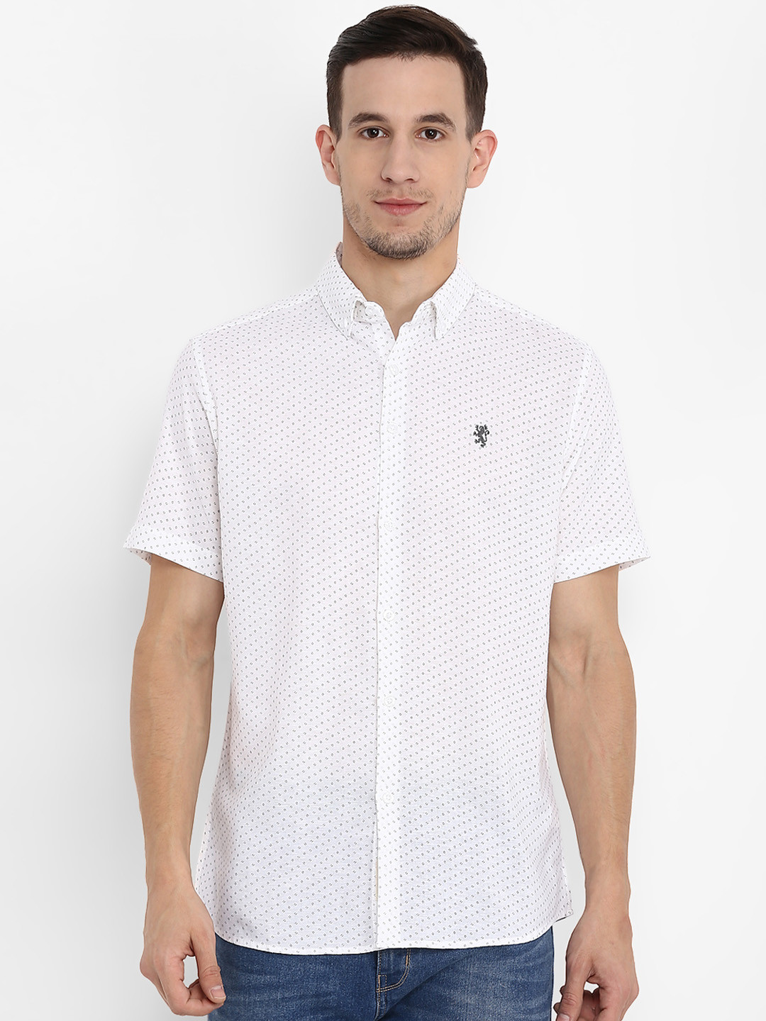 Buy Red Tape Men White Regular Fit Printed Casual Shirt Shirts for Men 9107321 Myntra