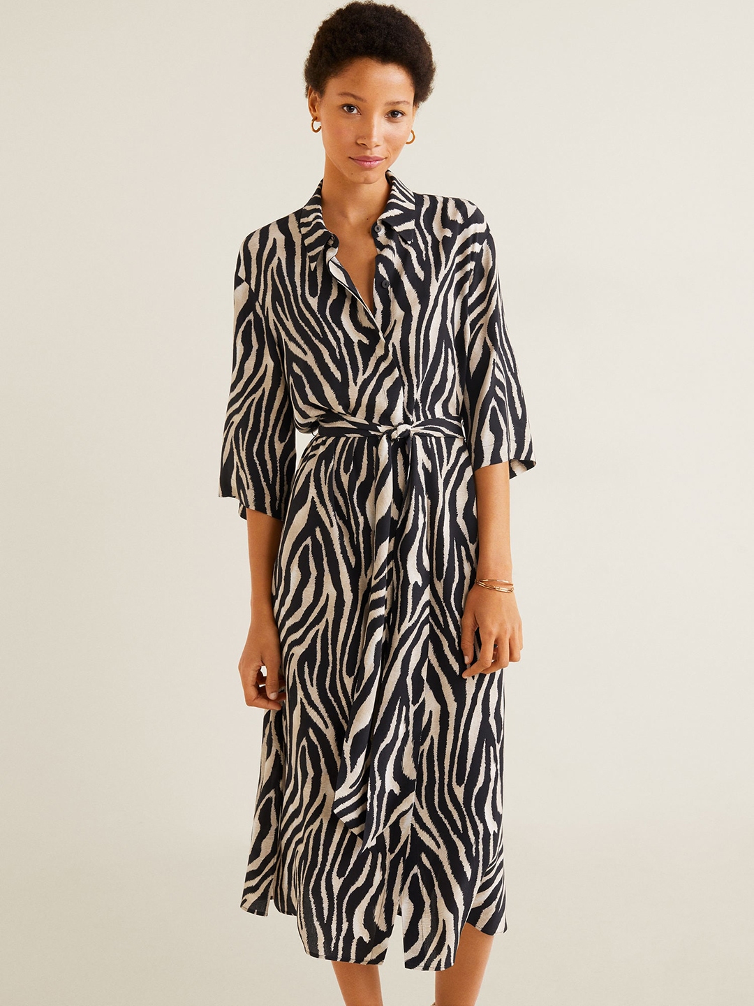 mango black shirt dress
