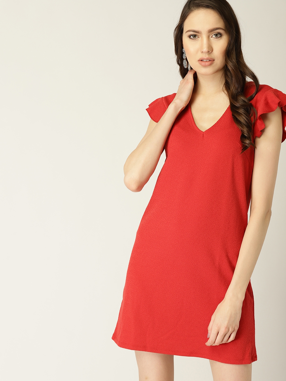 Buy MANGO Women Red Solid A Line Dress Dresses for Women 9118543 Myntra
