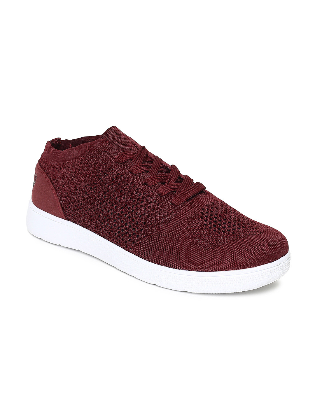 Buy Allen Solly Men Maroon Solid Sneakers Casual Shoes for Men