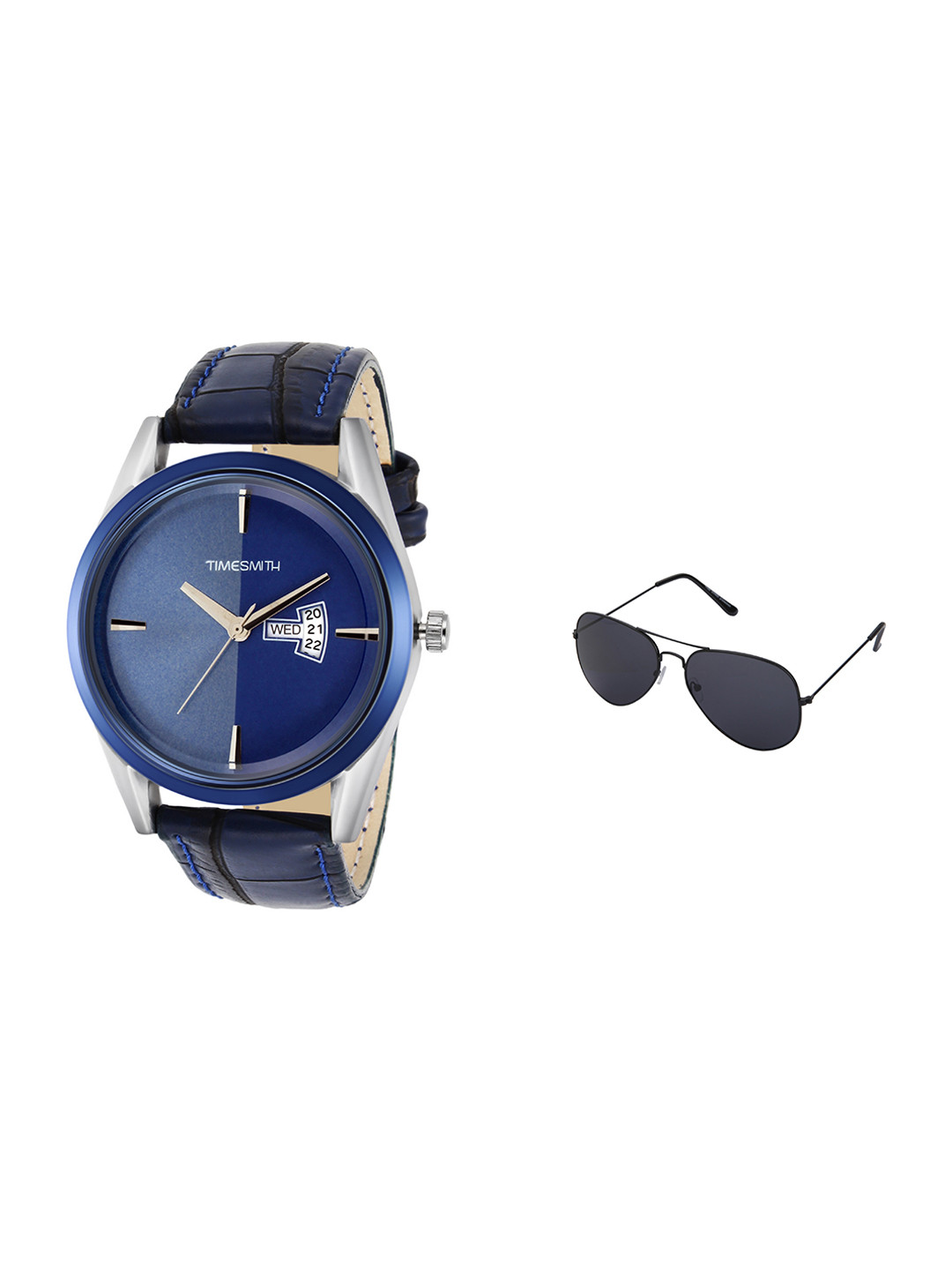 Buy TIMESMITH Men Blue Analogue Watch With Sunglasses TSC 018 WMG 002