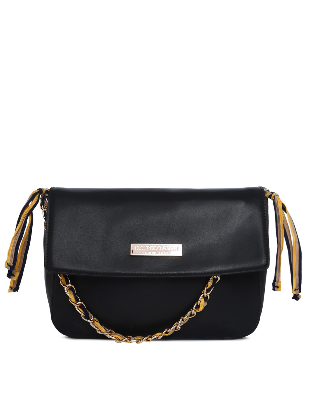 Buy U.S. Polo Assn. Women Black Solid Handheld Bag Handbags for Women