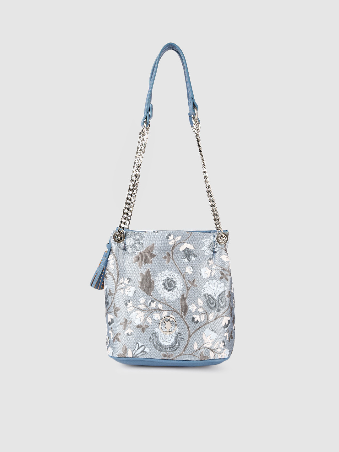 Women Blue Printed Plazo With Side Pockets