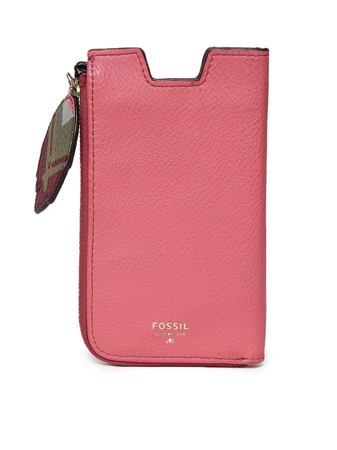 Buy Fossil Women Pink Solid Leather Passport Holder Wallets for Women