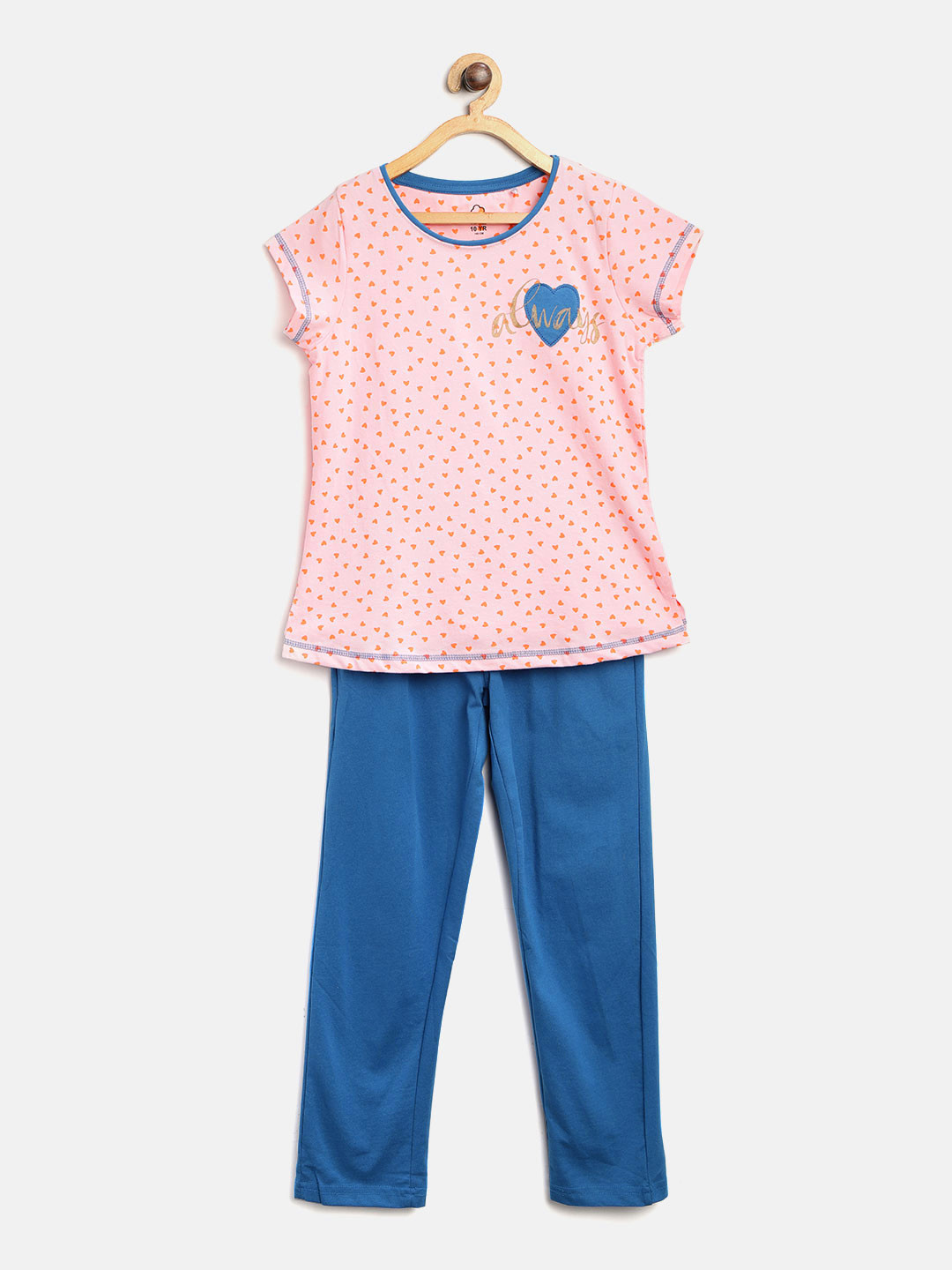 Buy Sweet Dreams Girls Pink & Blue Printed Night Suit ...