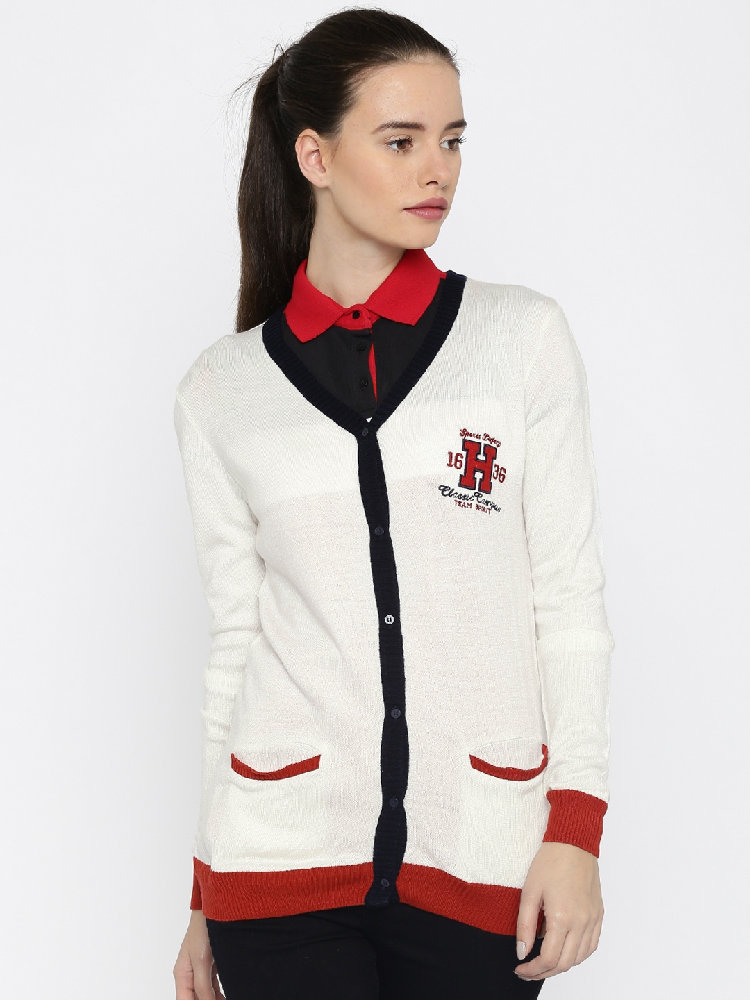 harvard cardigan sweater