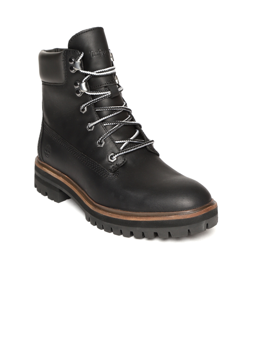 timberland london square 6 inch boots black