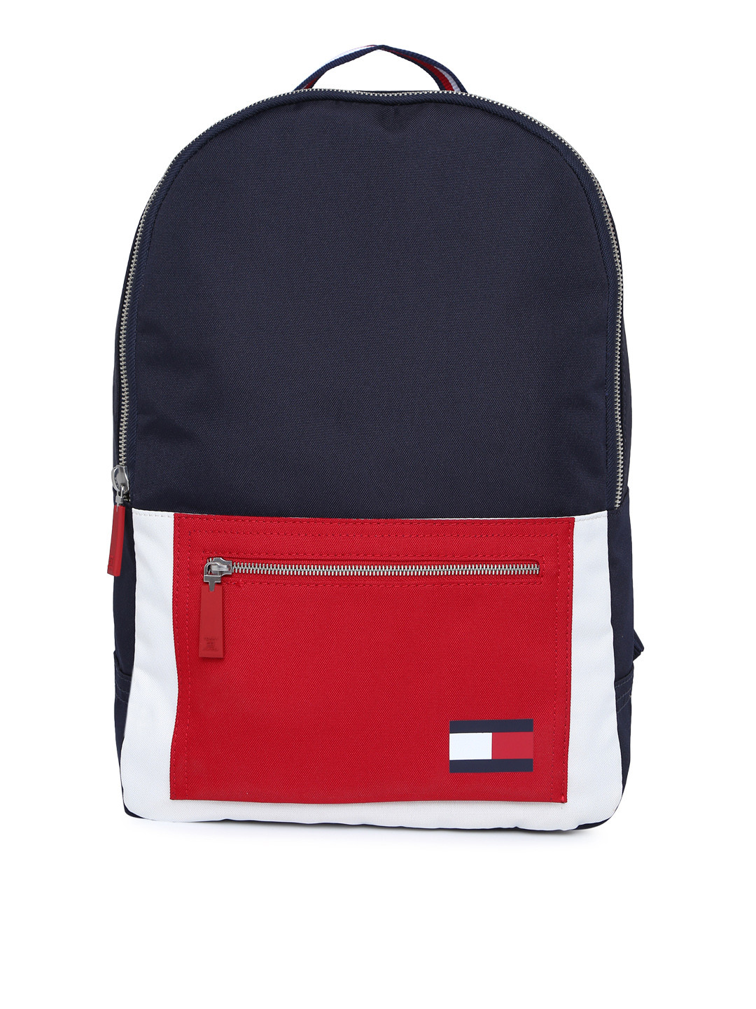 Buy Tommy Hilfiger Men Navy Blue & Red Colourblocked Backpack Backpacks for Men 9162701 Myntra