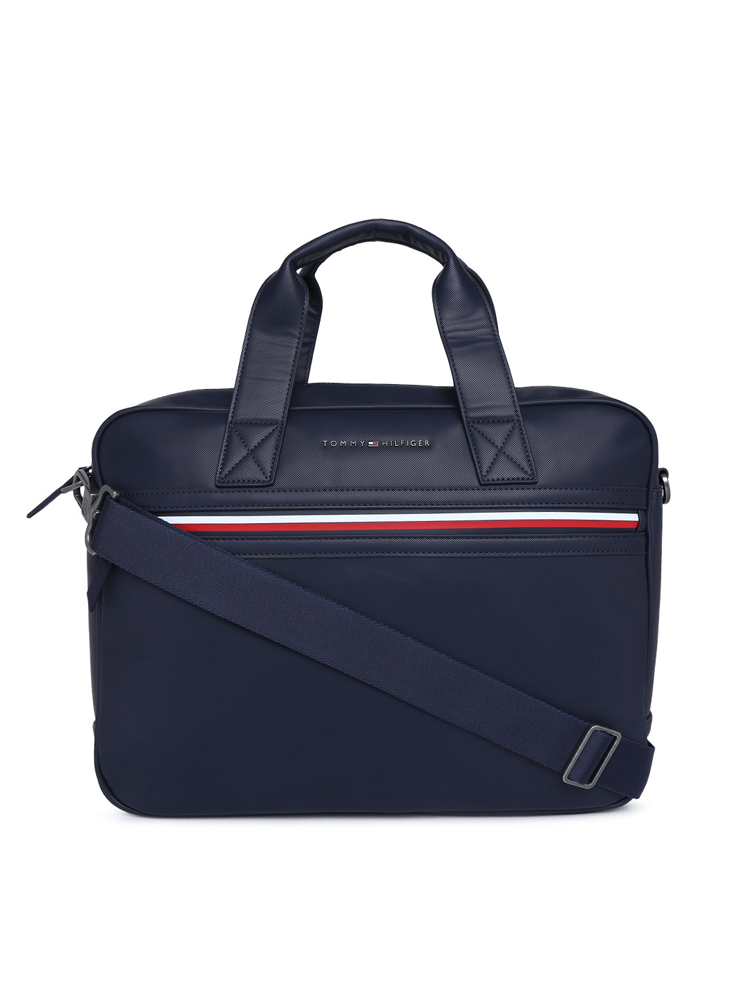 Buy Tommy Hilfiger Men Navy Blue Solid Laptop Bag Laptop Bag for Men