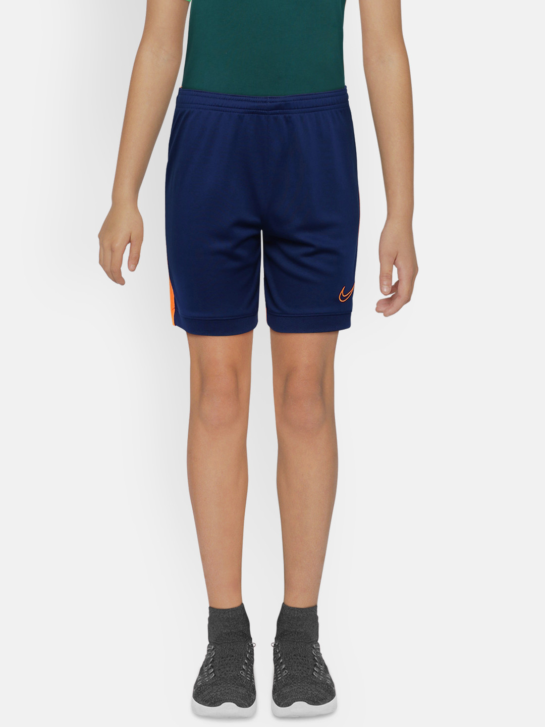 Buy Nike Boys Blue Solid Regular Fit Sports Shorts Shorts for Boys