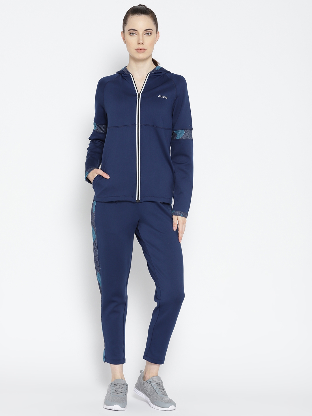 womens navy blue tracksuit
